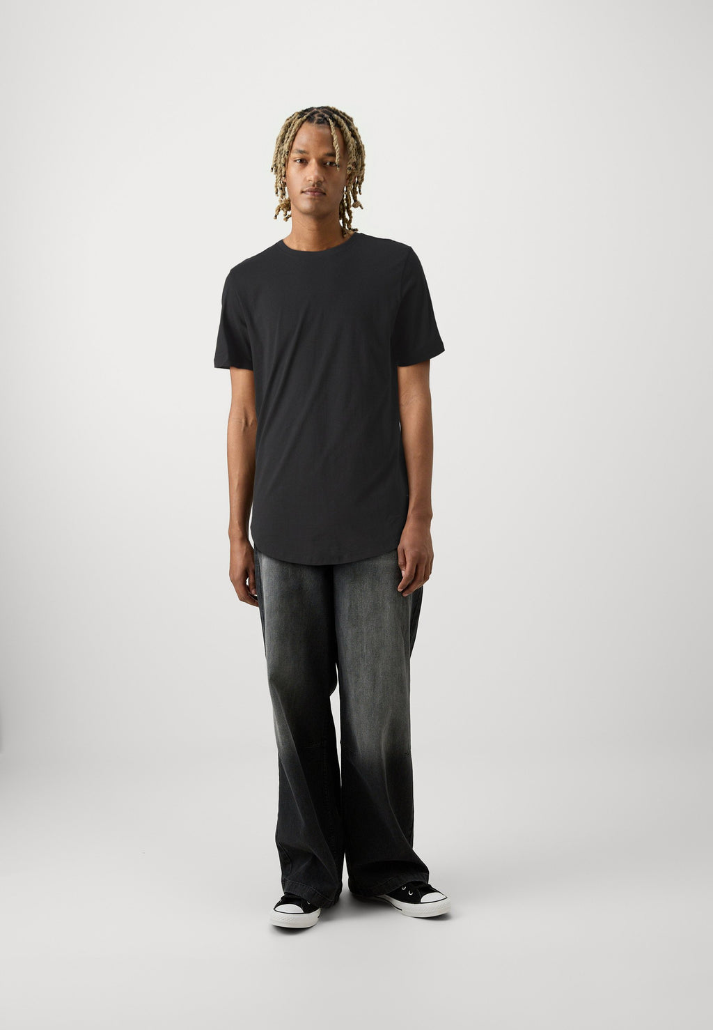 JJENOA TEE CREW NECK 7 PACK - Basic T-shirt - white/black