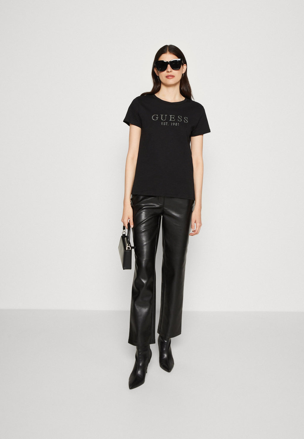 1981 CRYSTAL EASY TEE - Print T-shirt - jet black