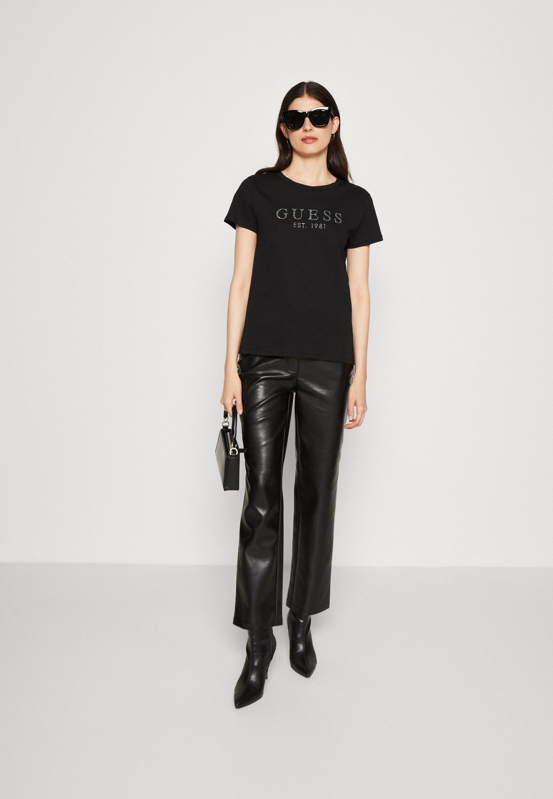 1981 CRYSTAL EASY TEE - Print T-shirt - jet black