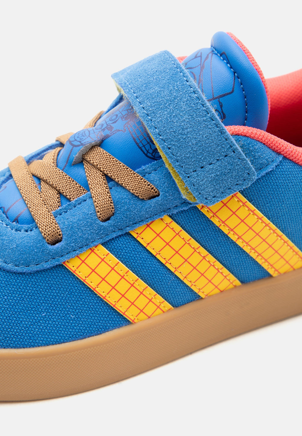 COURT UNISEX - Road running shoes - bright royal/bold gold-coloured/semi lucid red