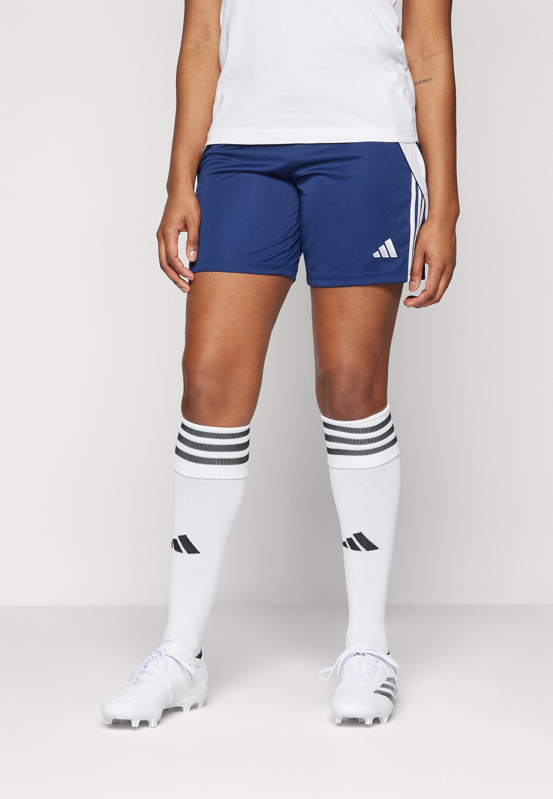 TIRO24 TRAINING SHORT - Sports shorts - navy blue/white