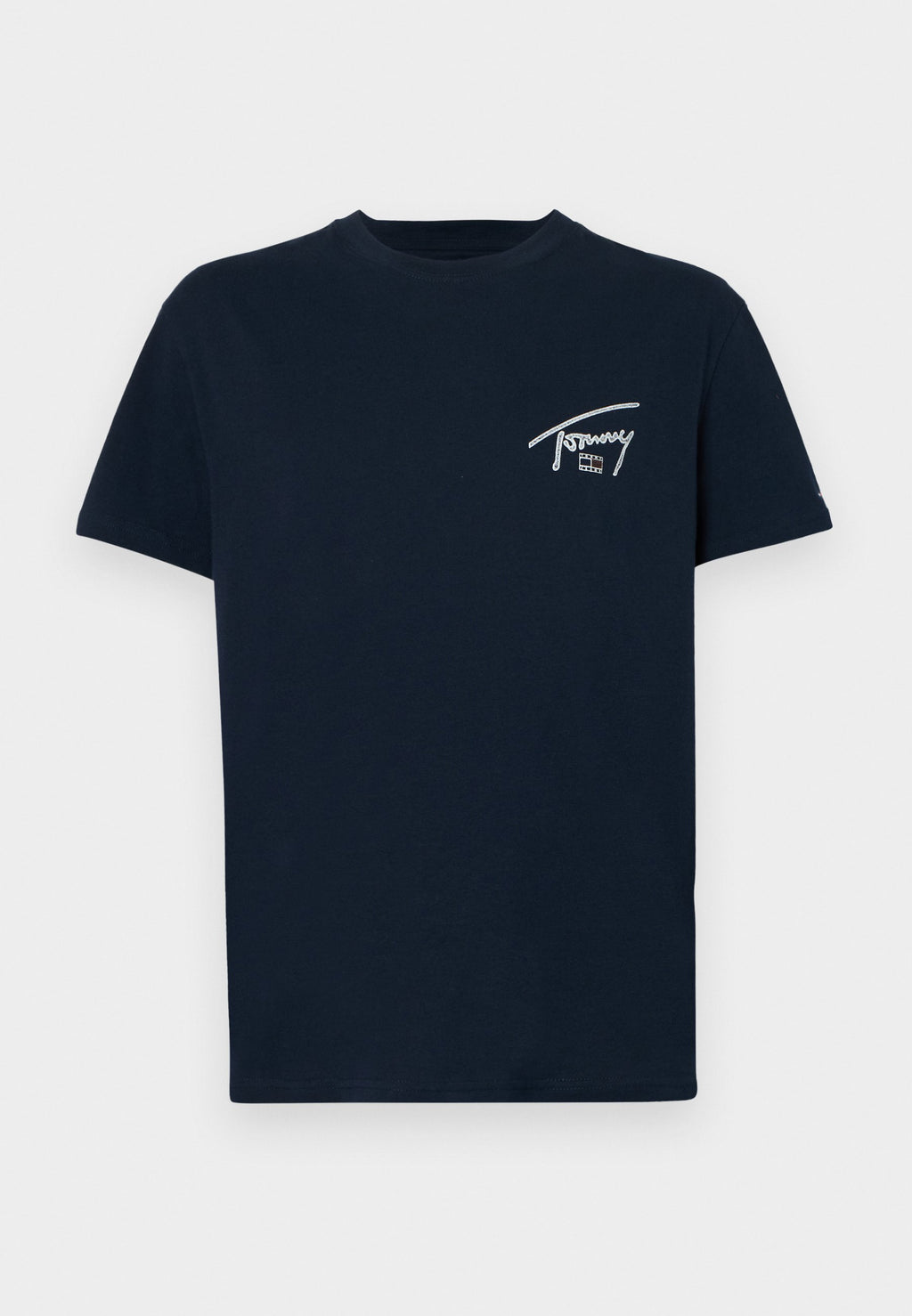 T-SHIRT RAS-DU-COU LOGO AU DOS SIGNATURE - T-shirt imprimé - bleu marine nuit
