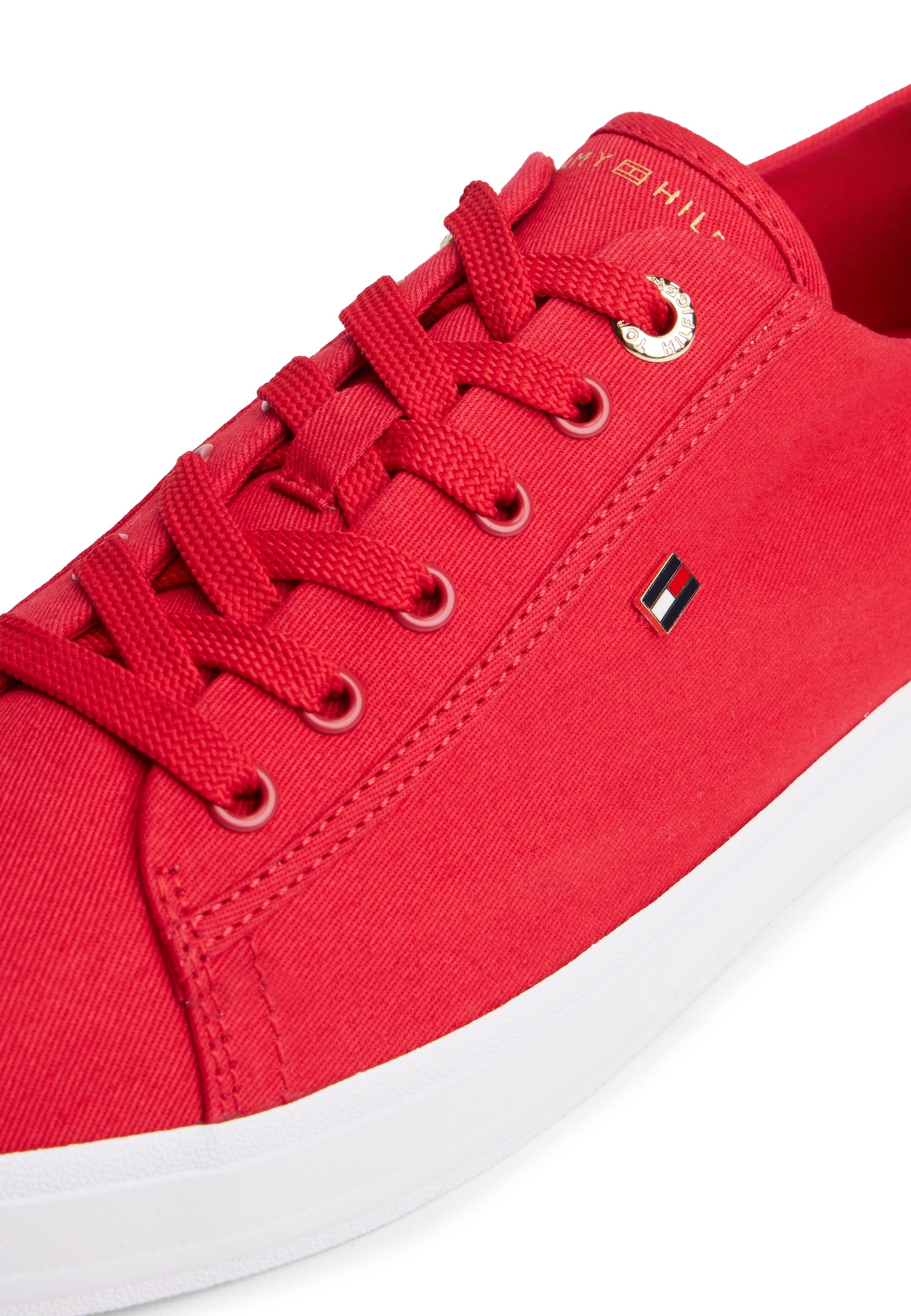 ENAMEL FLAG CANVAS TRAINERS - Trainers - primary red