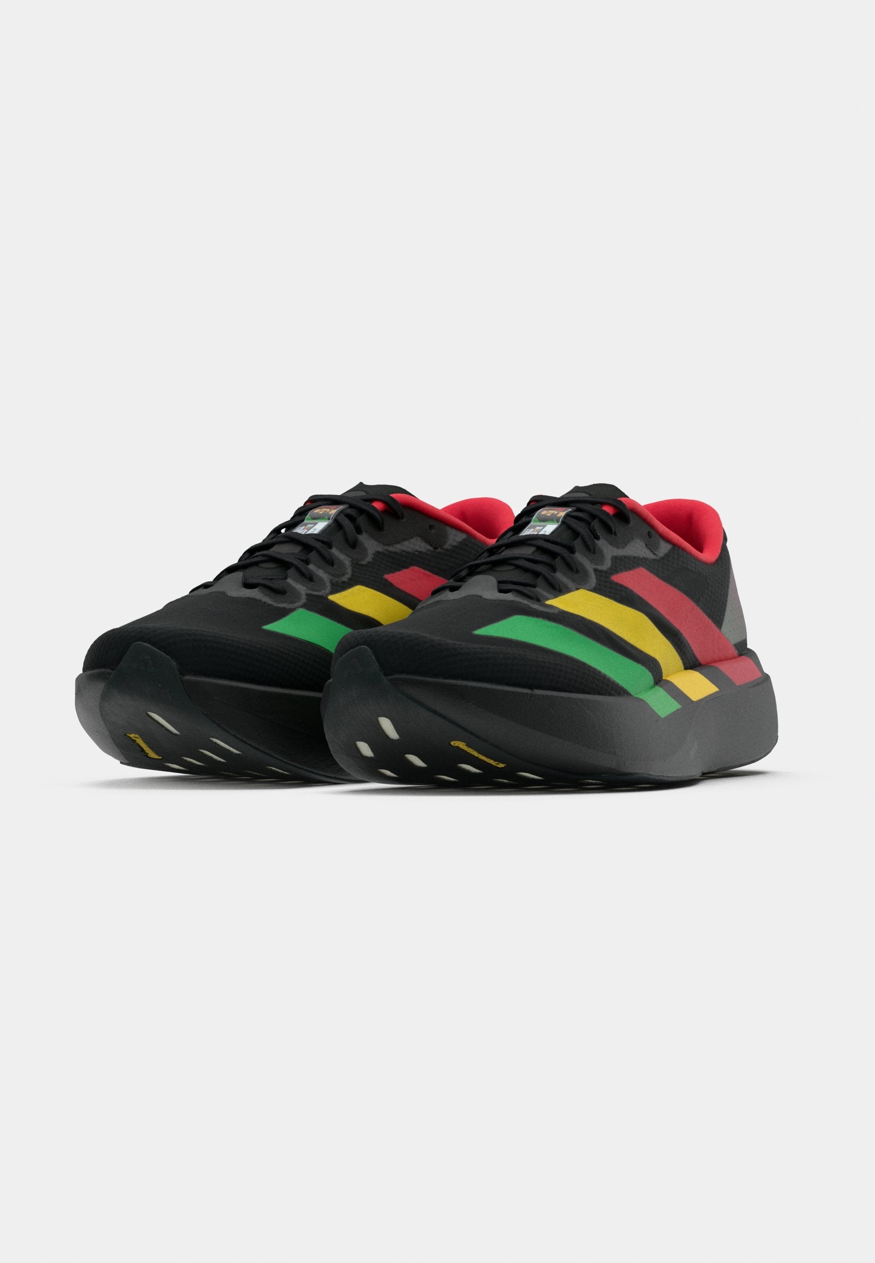 ADIZERO EVO SL - Trainers - core black/vivid green/bold gold-coloured