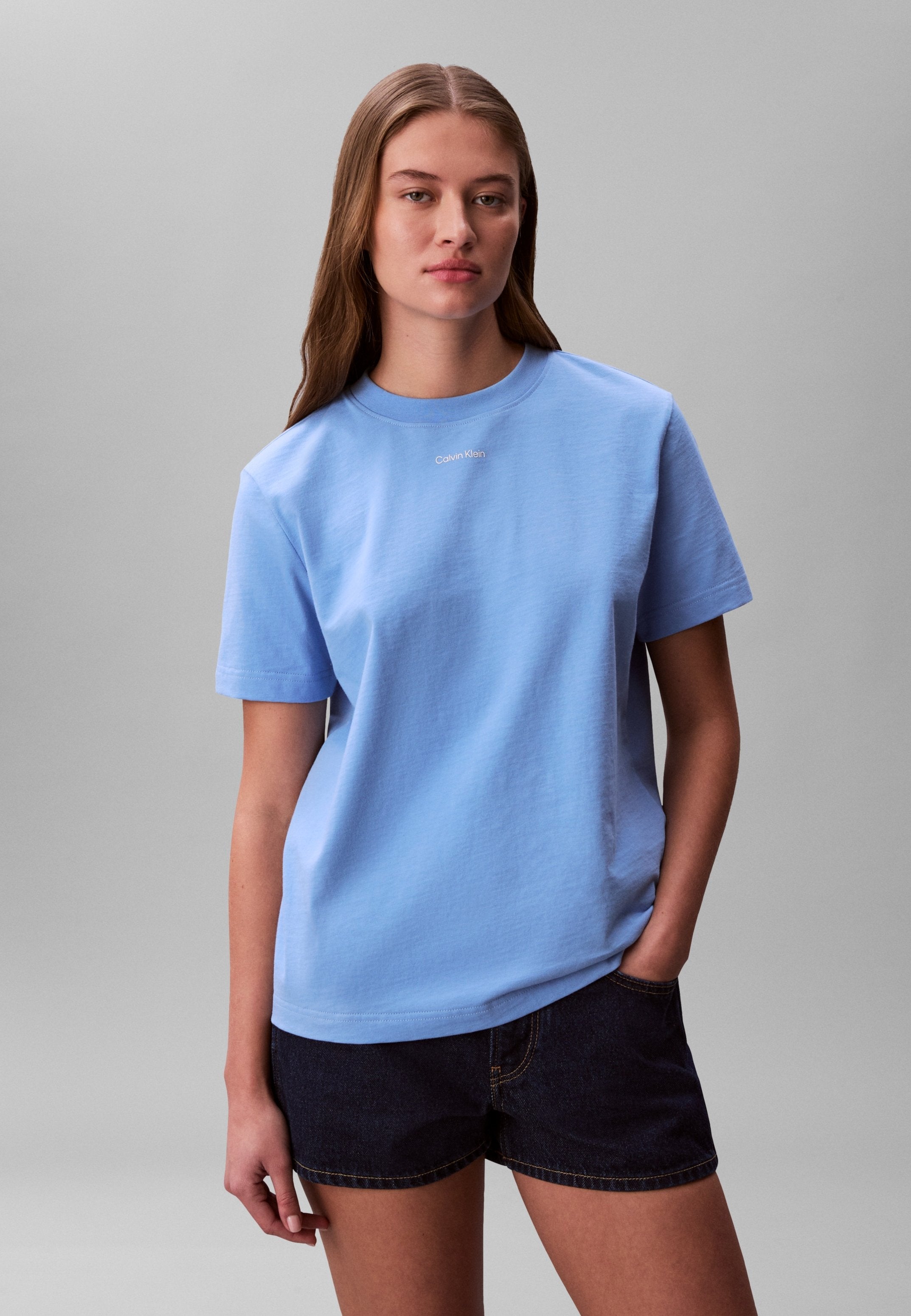 CLASSIC LOGO TEE - Basic T-shirt - blue descent