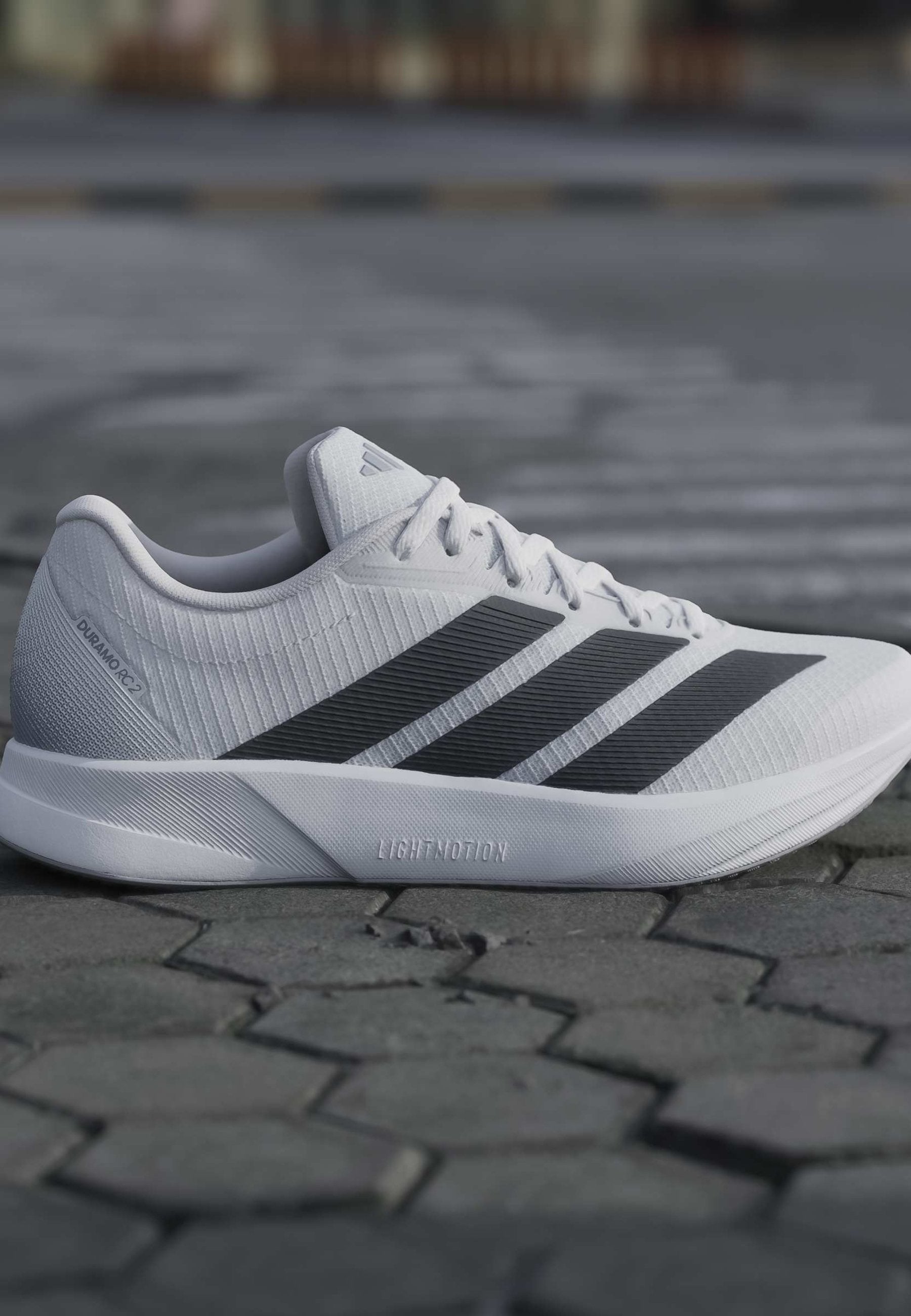 ADIDAS PERFORMANCE DURAMO RC2 RUNNING SHOES - Walking trainers - cloud white   grey five   halo silver