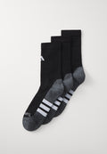 PERFORMANCE CLIMACOOL CUSHIONED CREW 3 PAIR PACK - Sports socks - black/white