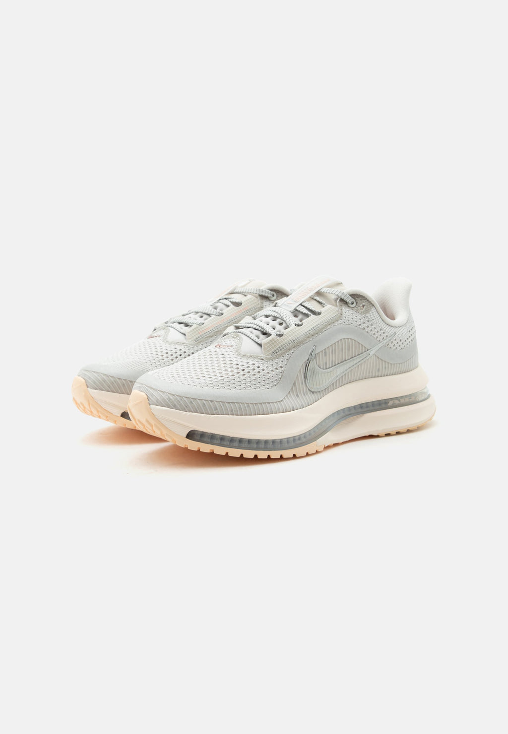 PEGASUS PREMIUM - Chaussures de running sur route - os clair/argenté métallisé/craie/orange arctique/pêche glacée/blanc