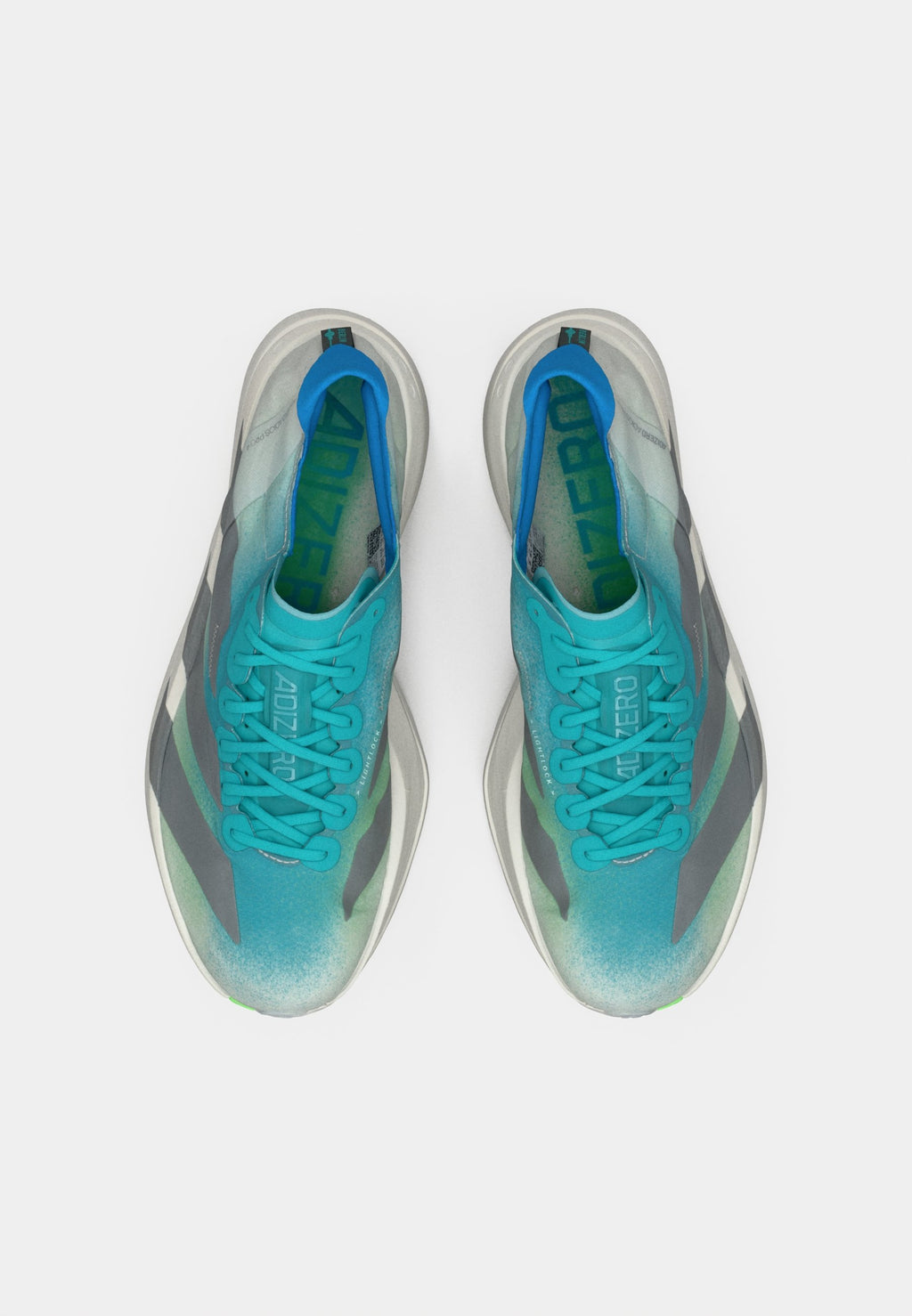 ADIZERO ADIOS PRO 4 - Road running shoes - hi res aqua/iron metallic/grey one