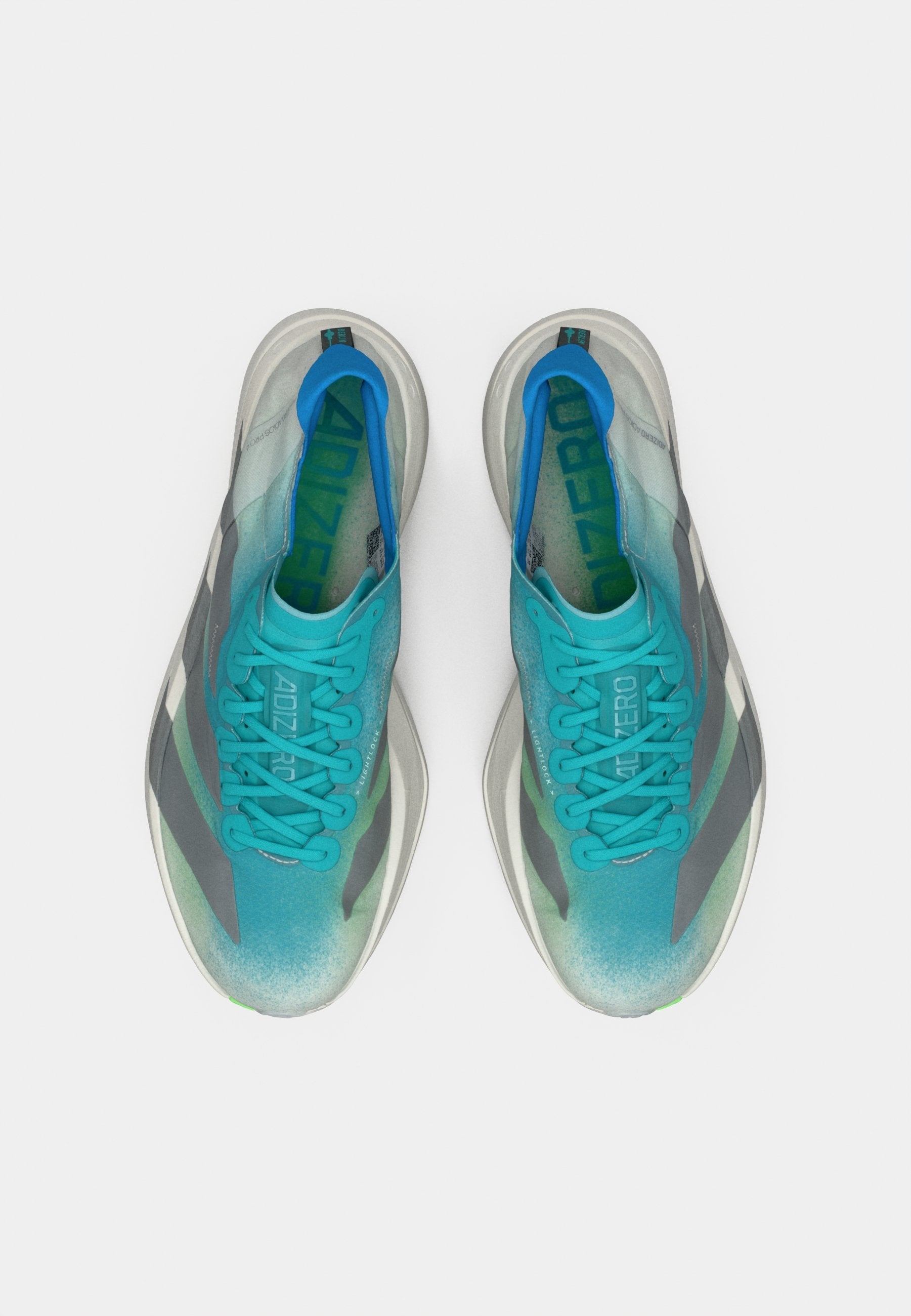ADIZERO ADIOS PRO 4 - Road running shoes - hi res aqua/iron metallic/grey one