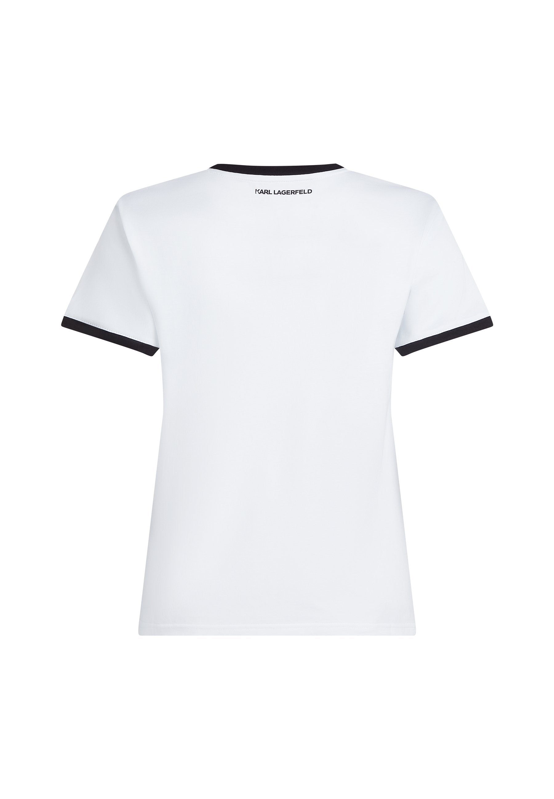 Print T-shirt - white/black