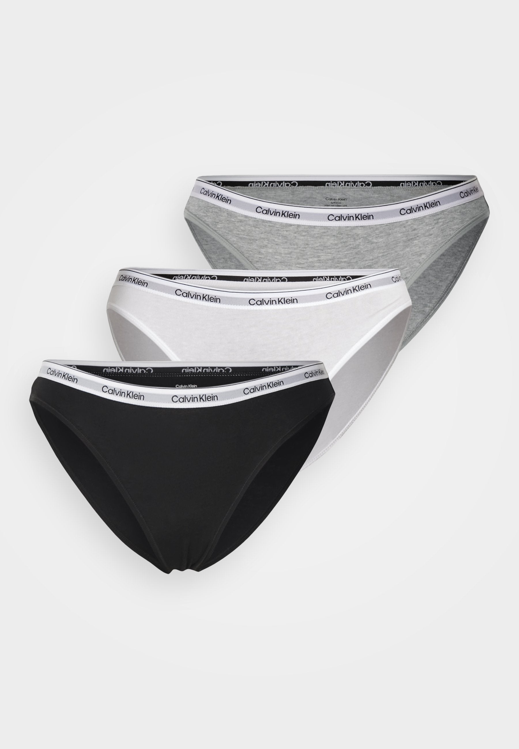 MODERN LOGO 3 PACK  - Briefs - black/white/grey heather