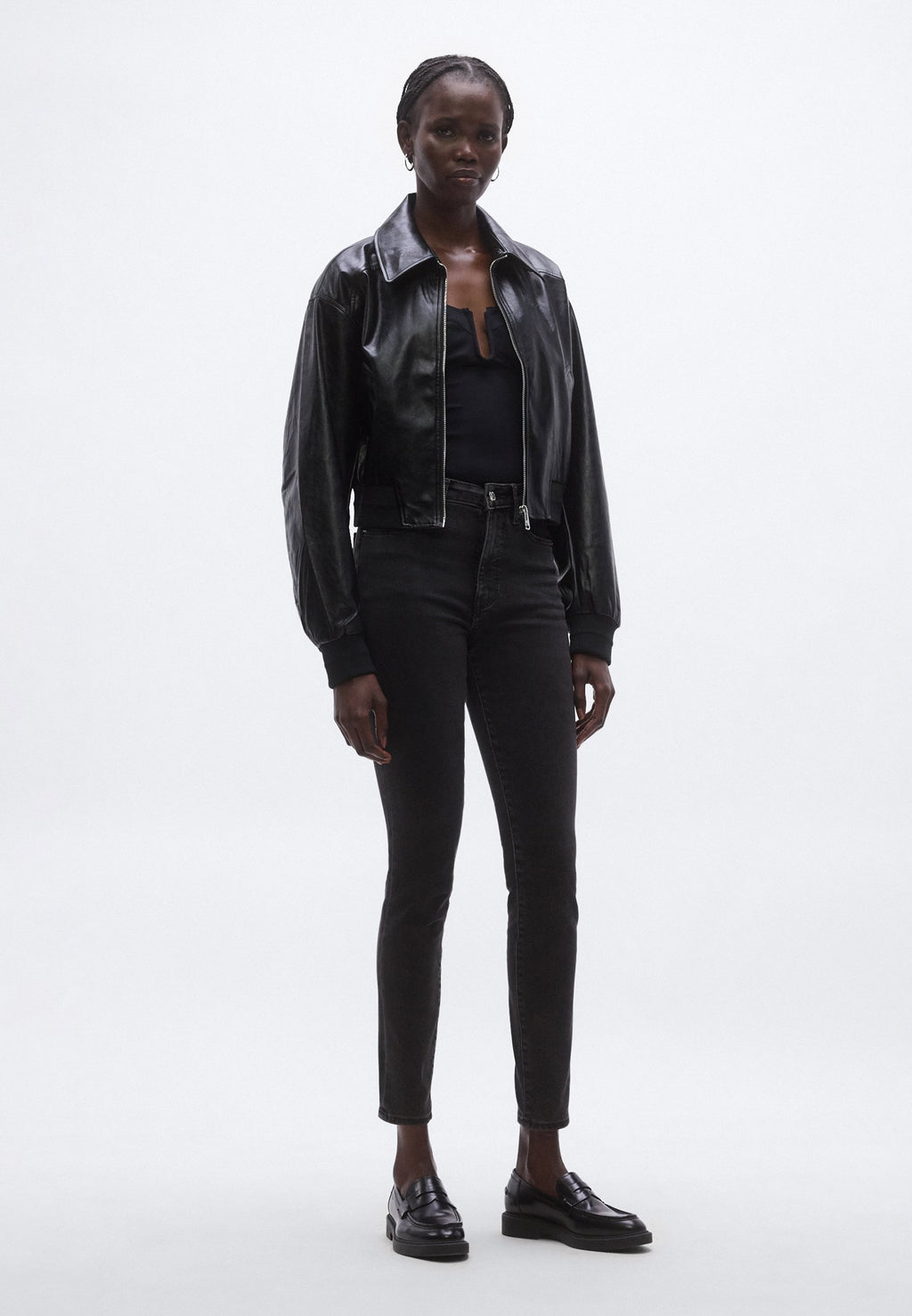 HIGH RISE SKINNY - Jeans Skinny Fit - essential black
