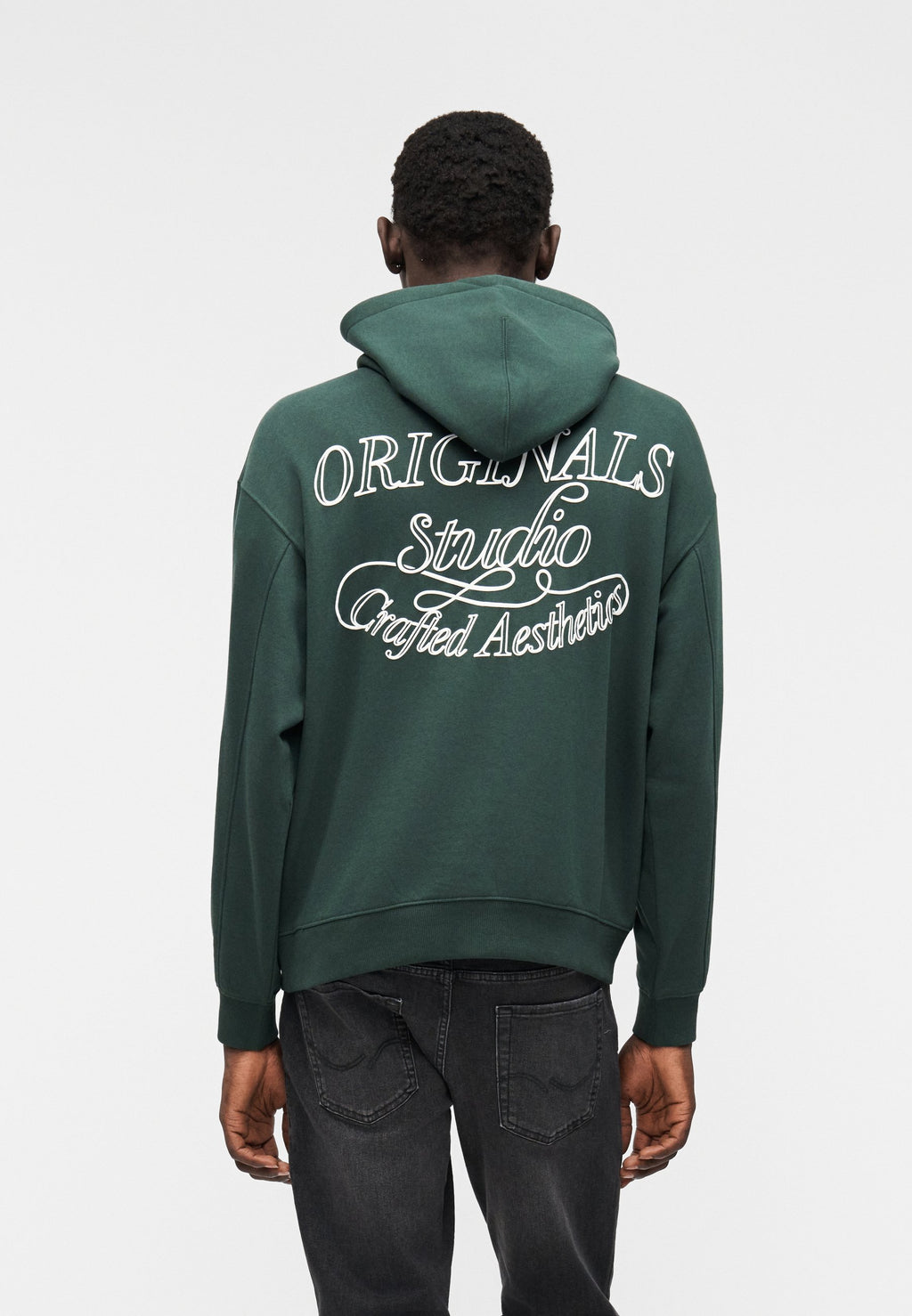 JORNIAGARA TYPO HOOD - Sweat-shirt - sycamore