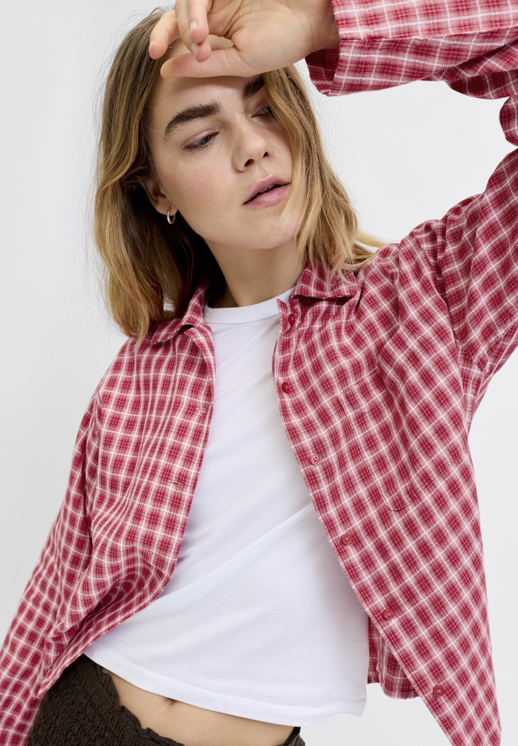 JXSAVONA - Button-down blouse - scarlet sage