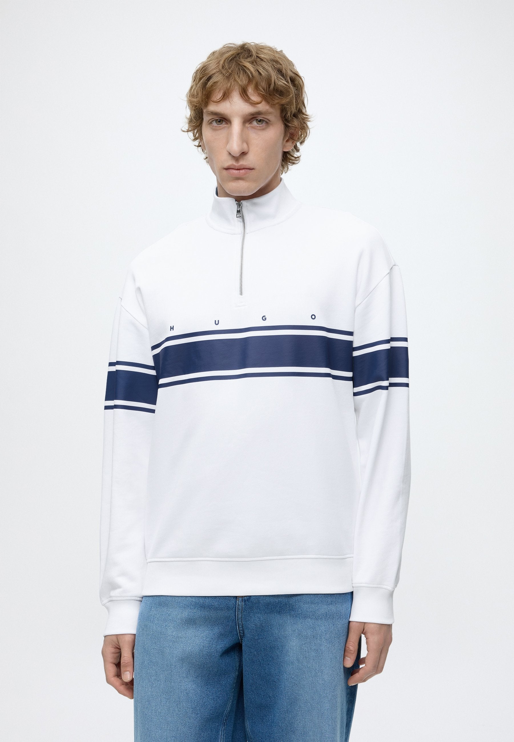 DEMSIZIP - Sweatshirt - white