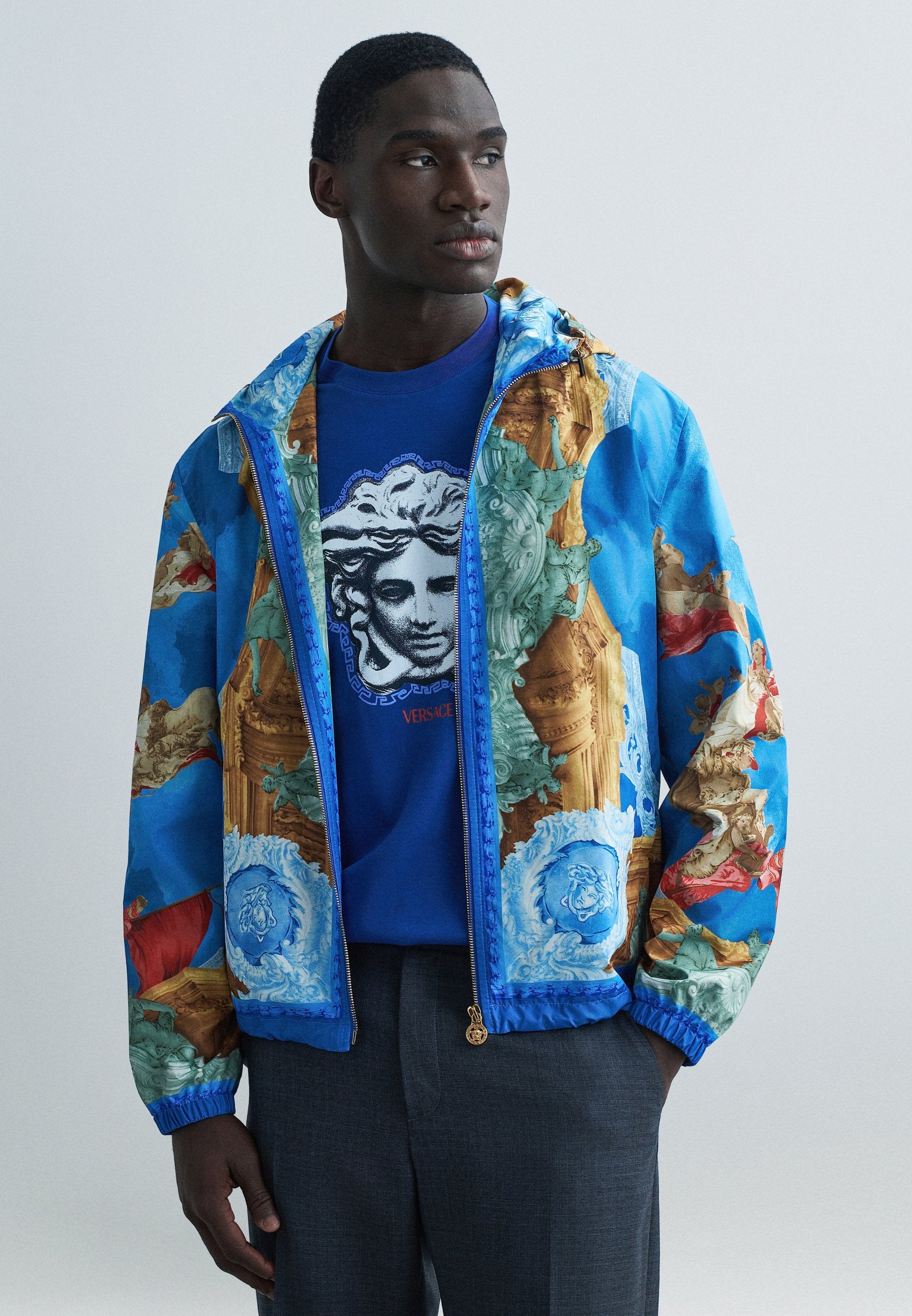 BLOUSON AFFRESCO PRINTED - Light jacket - multi-coloured