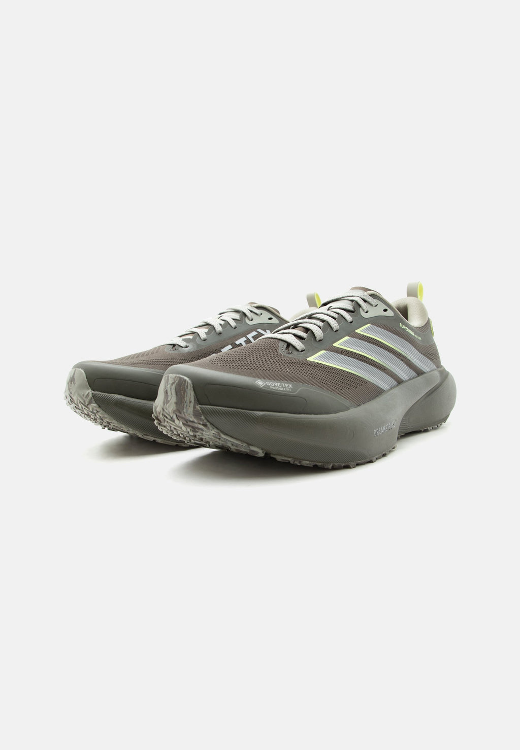 SUPERNOVA RISE 3 GTX M - Road running shoes - shadow olive/iron metallic/frozen lemon