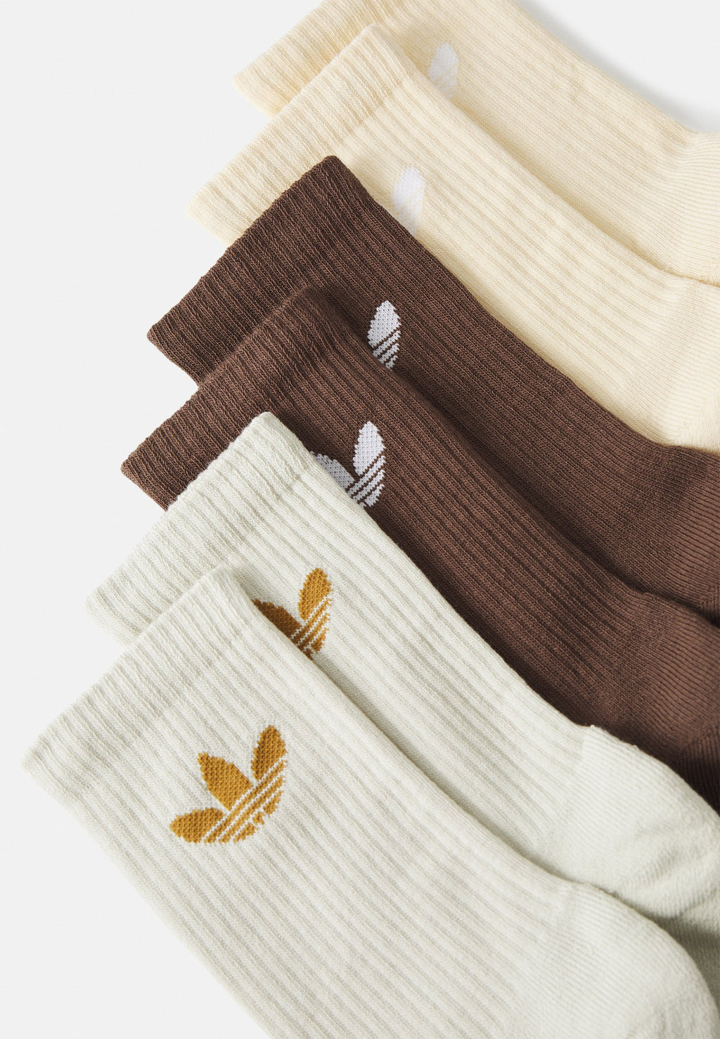 TR CREW S 6PACK UNISEX - Chaussettes - marron/gris mastic/sable cristal