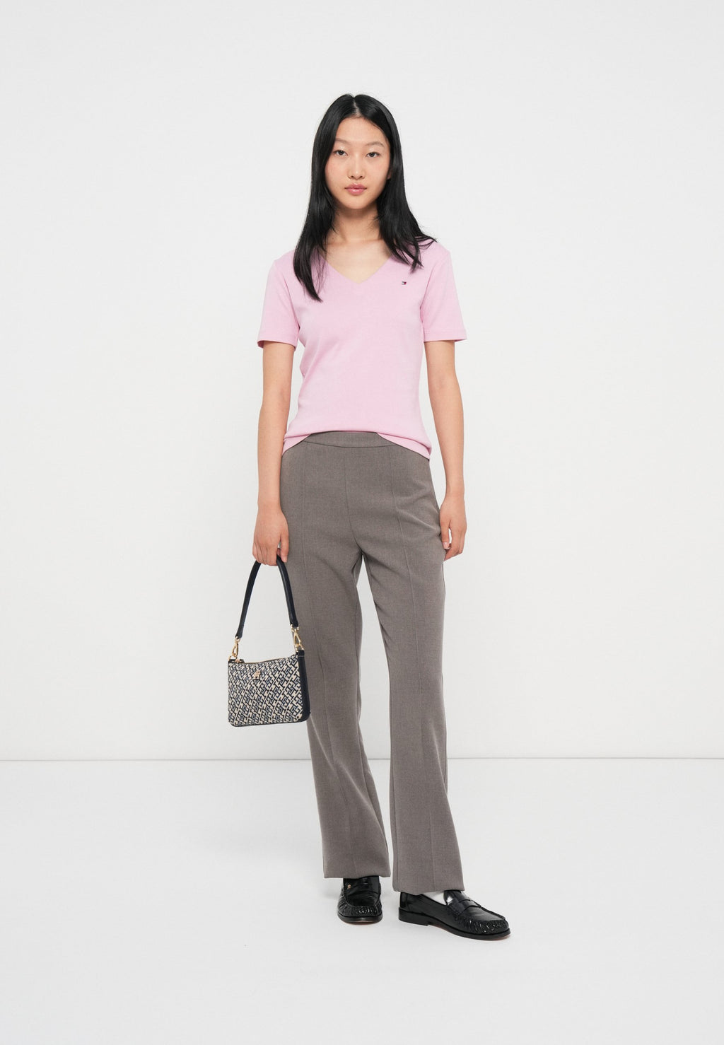 SLIM CODY V NECK - T-shirt basique - bonita pink