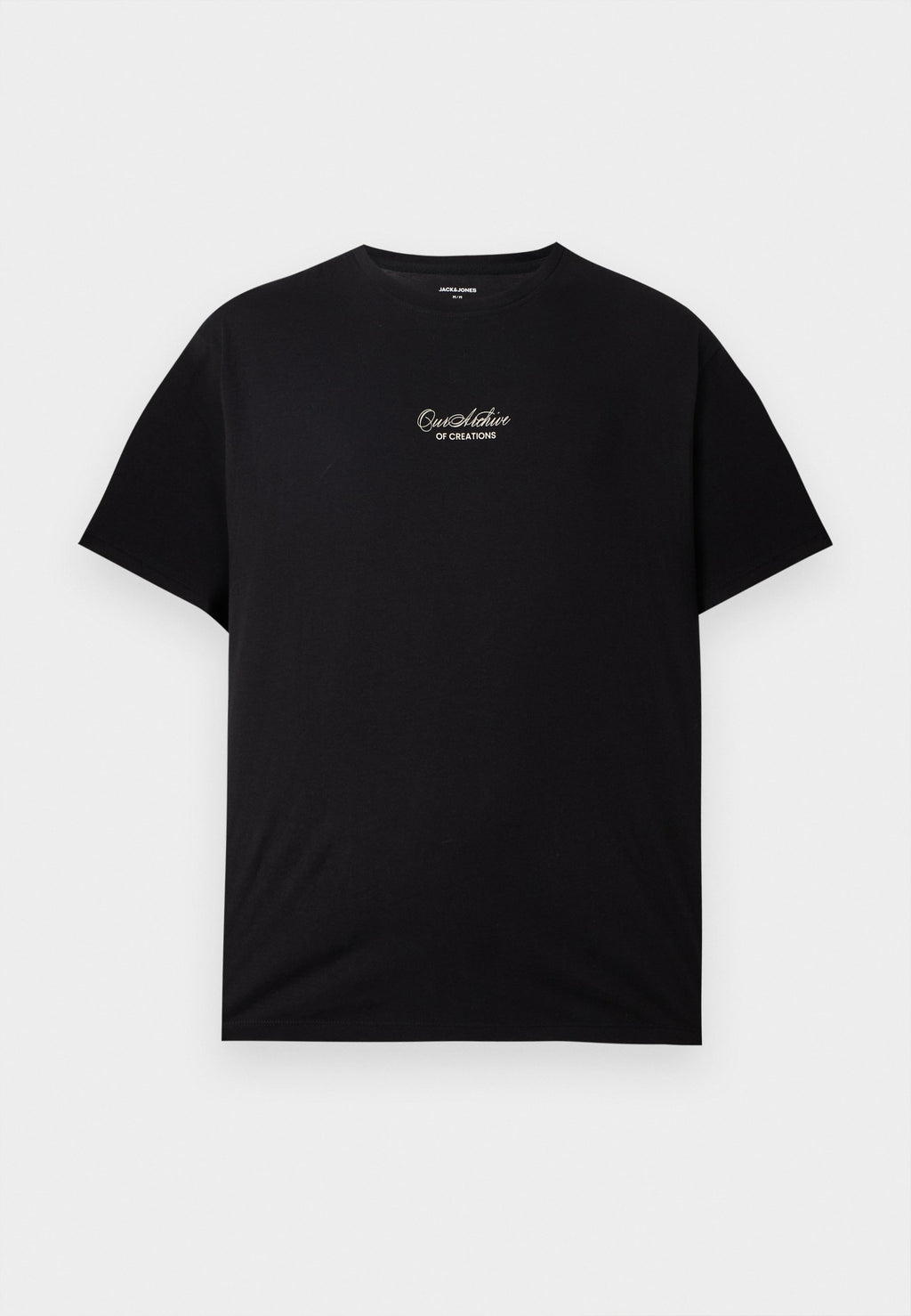 JJART TEE CREW NECK - Print T-shirt - black