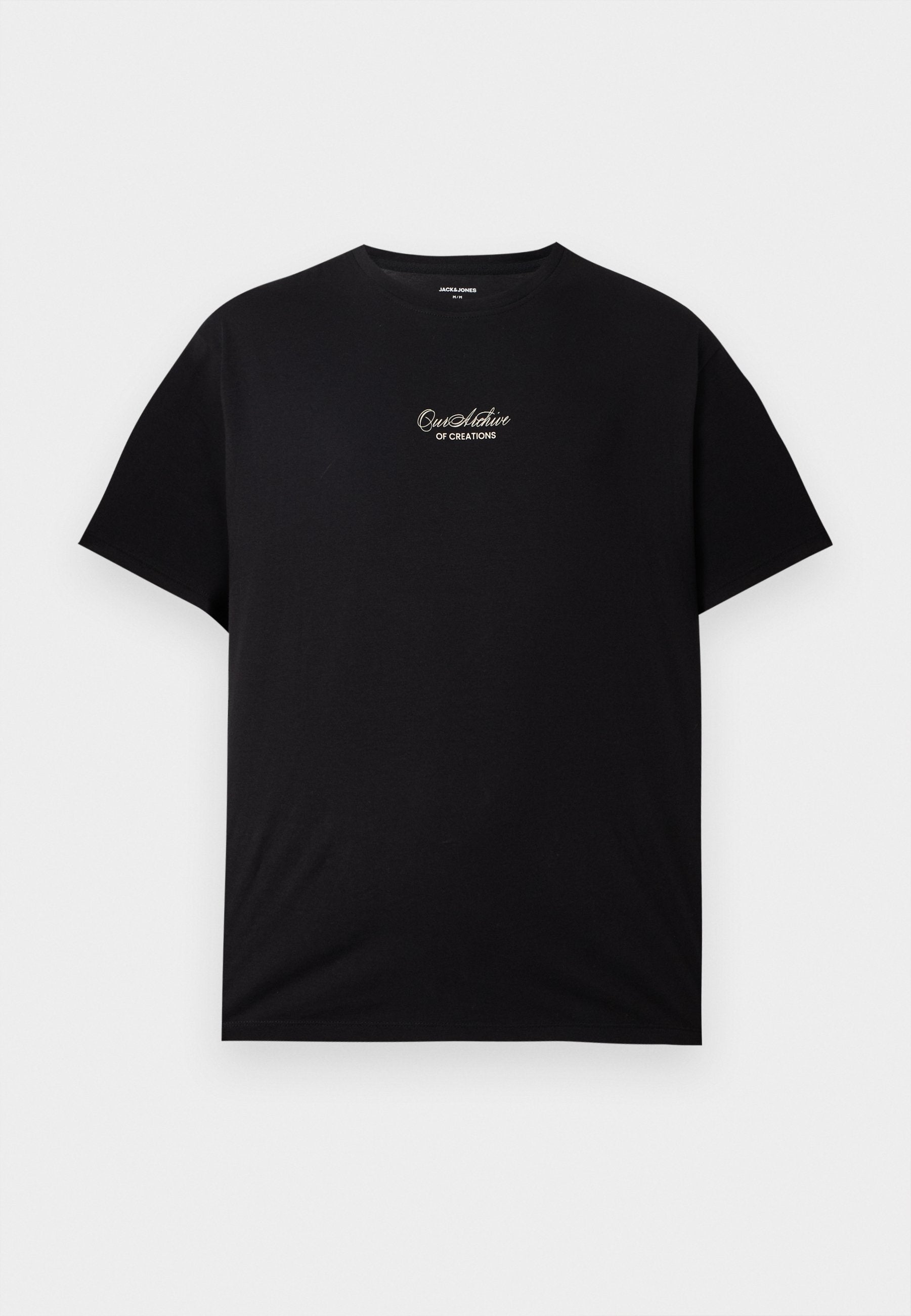 JJART TEE CREW NECK - Print T-shirt - black