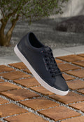 LOGO TRAINERS WITH LEATHER - Trainers - desert sky