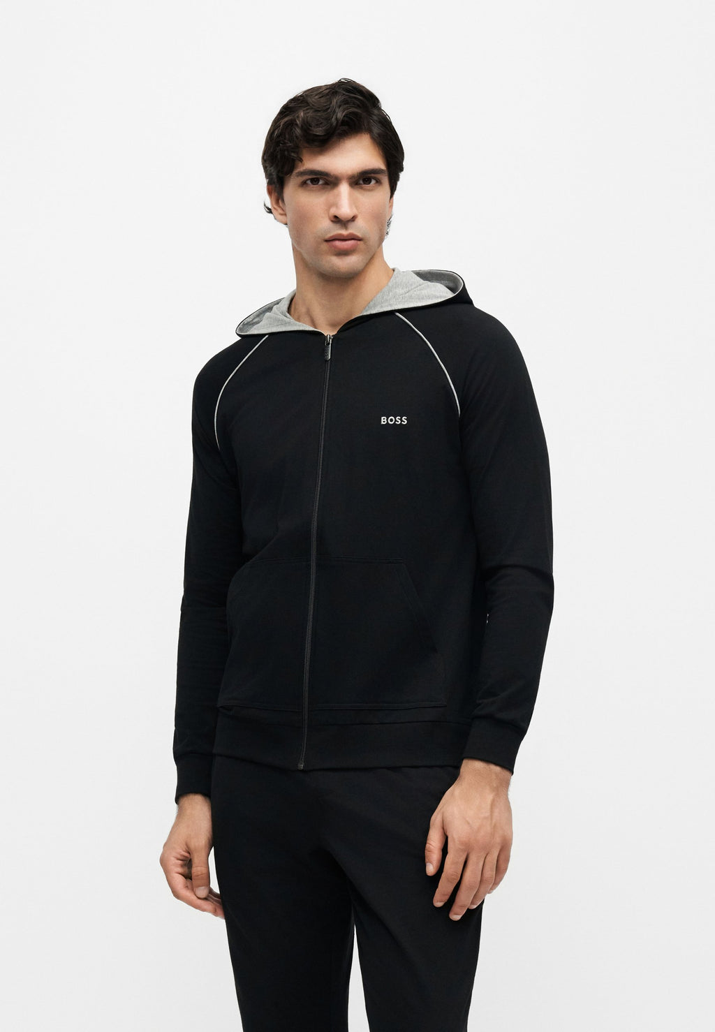 MIX MATCH JACKET  - Zip-up sweatshirt - black