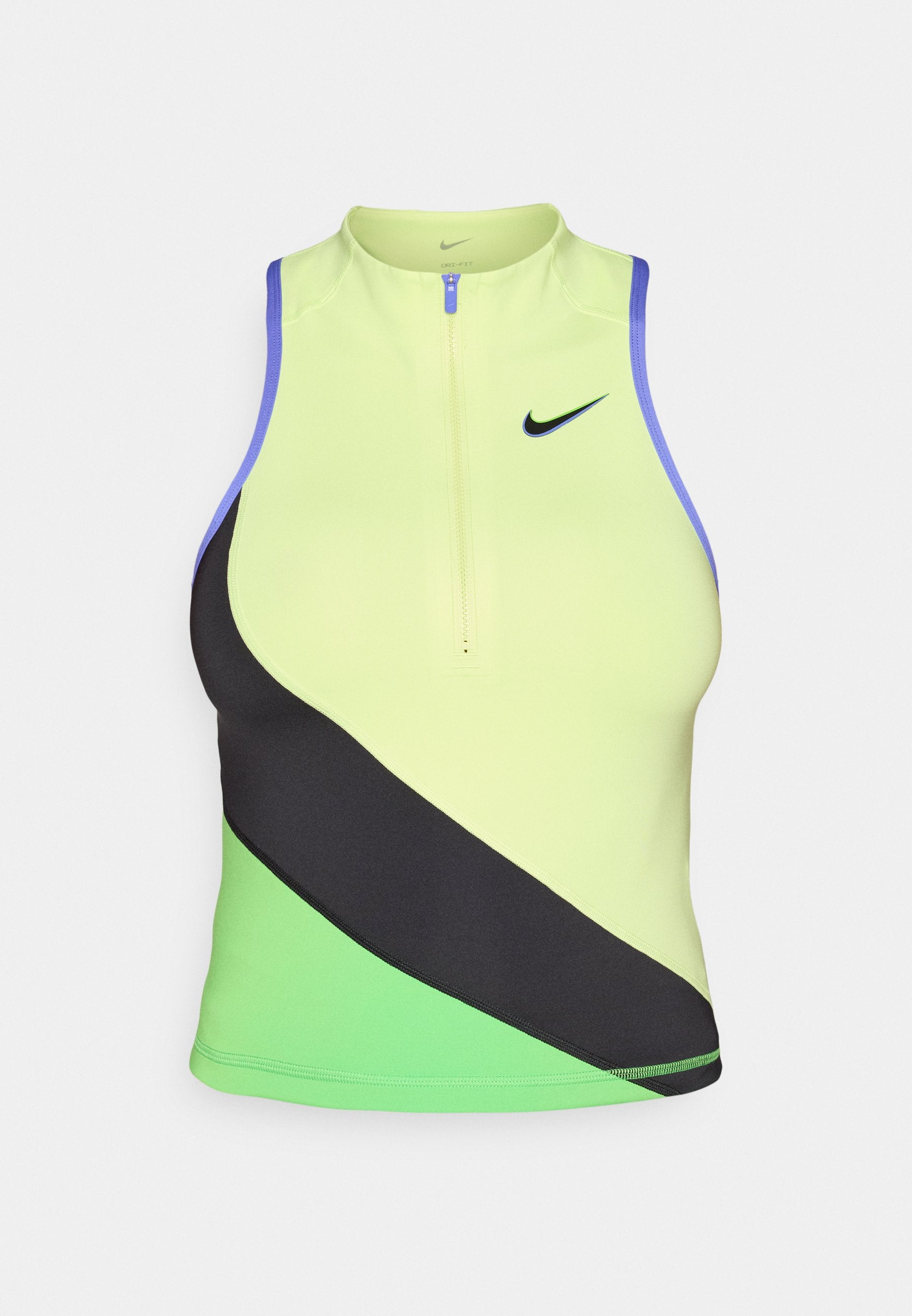 NIKECOURT SLAM TANK - Üst - lemon twist/black/mean green/black