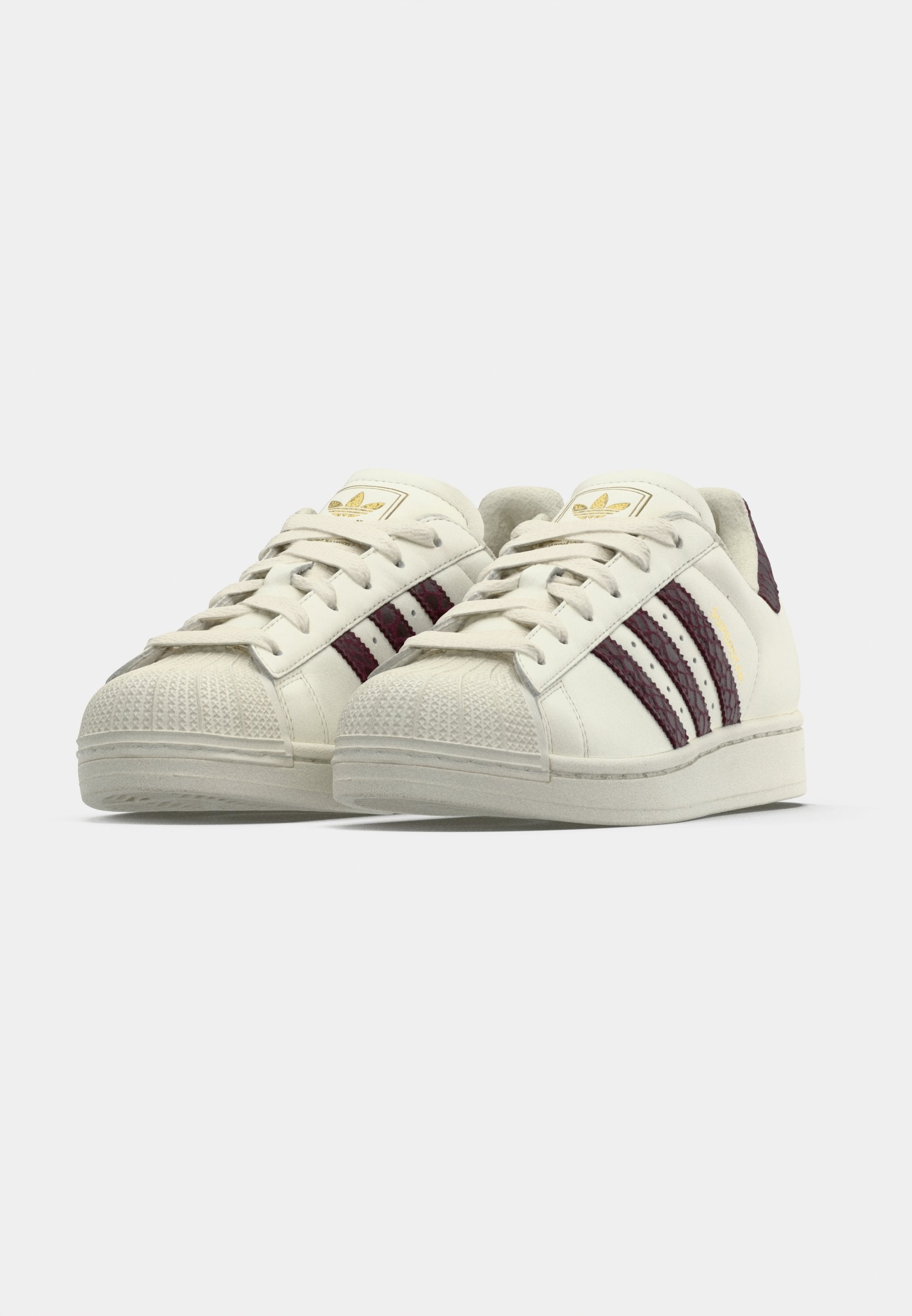 SUPERSTAR II W - Trainers - off white/maroon/gold-coloured metallic