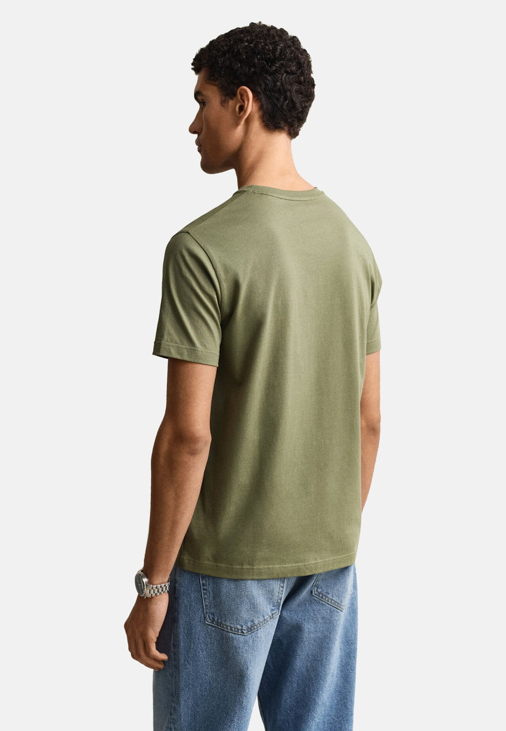 REG ARCHIVE SHIELD SS T-SHIRT - قميص مطبوع - أخضر أعشاب جاف