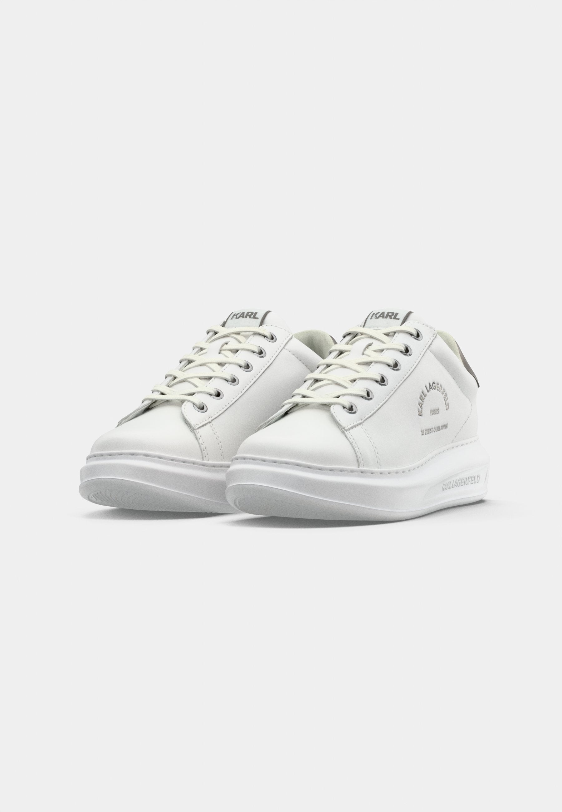 KAPRI MAISON LACE - Trainers - white/silver-coloured