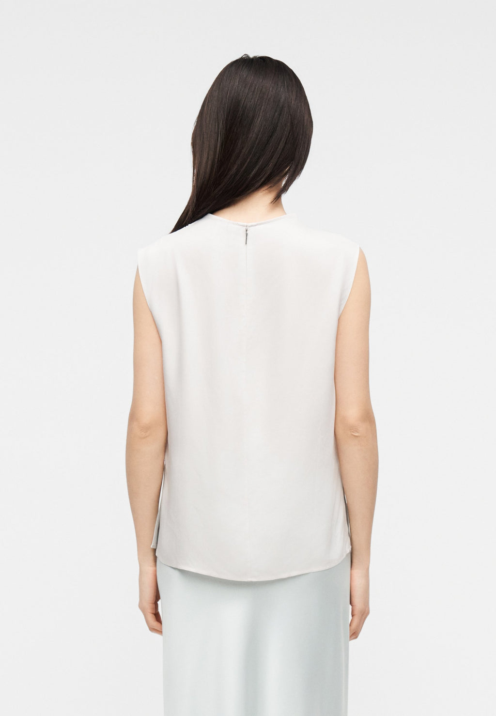 COWL NECK TANK - Top - white sand