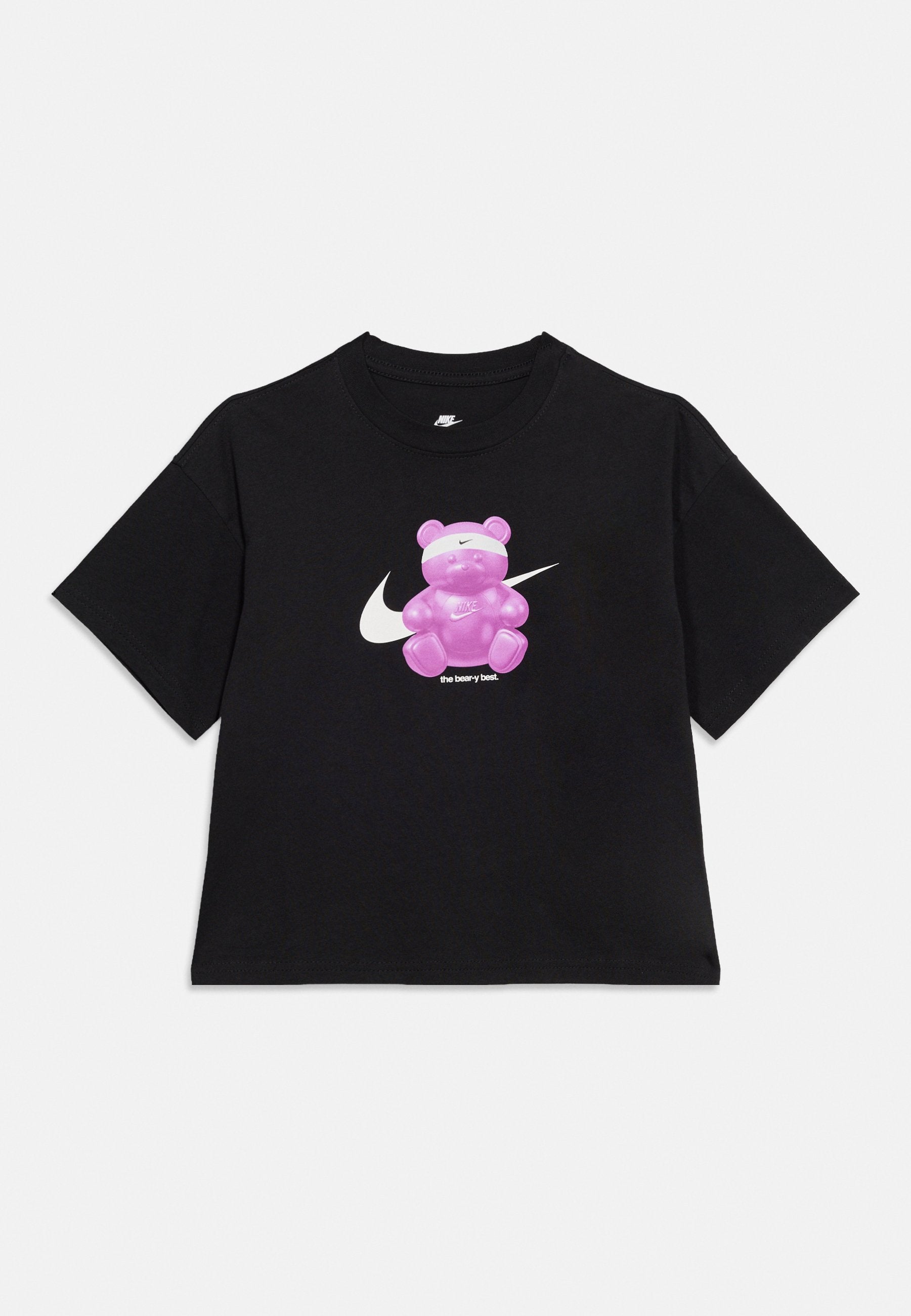TEE BOXY BEAR - Print T-shirt - black