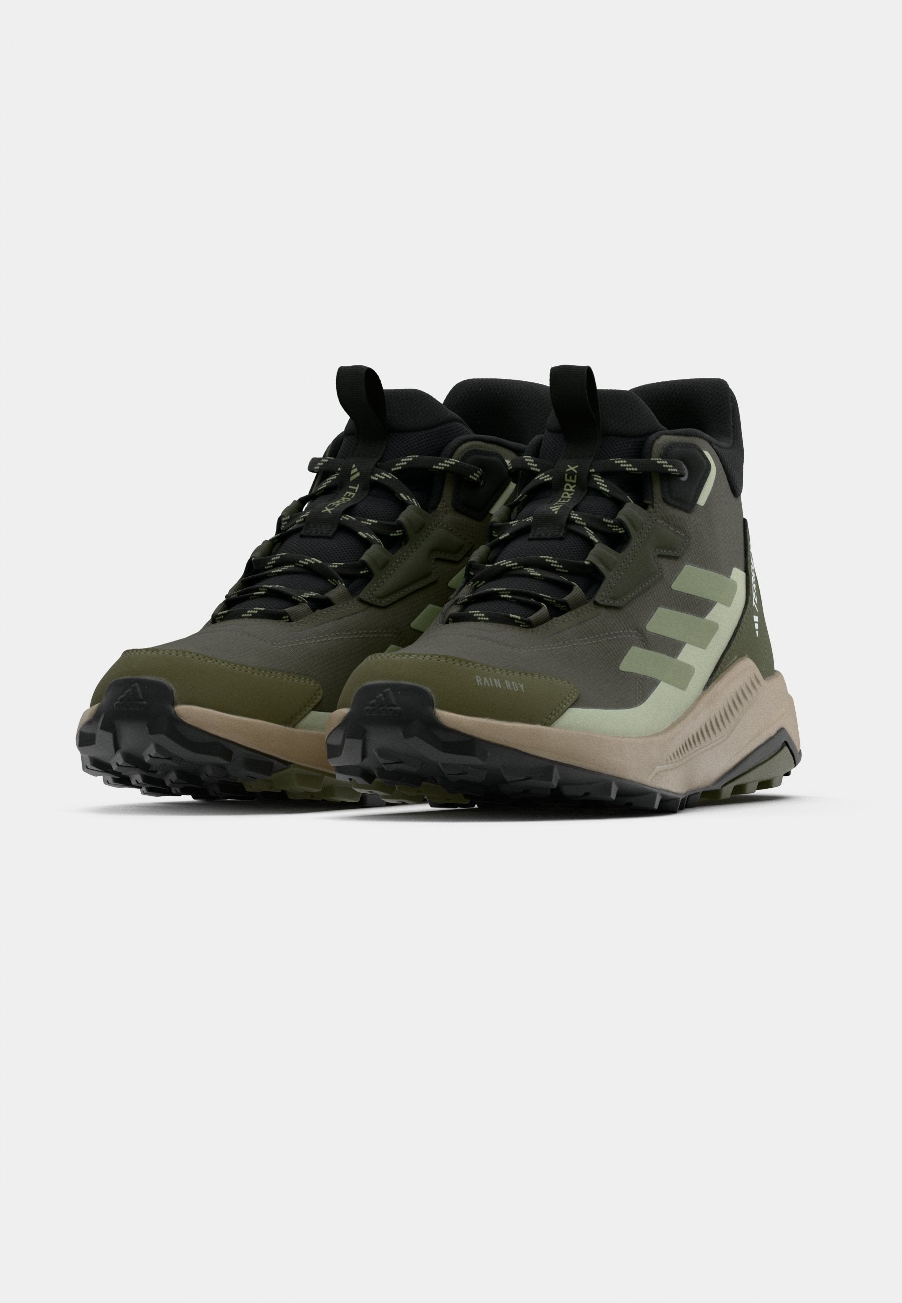 ANYLANDER MID - Hiking shoes - shadow olive/tent green/halo green