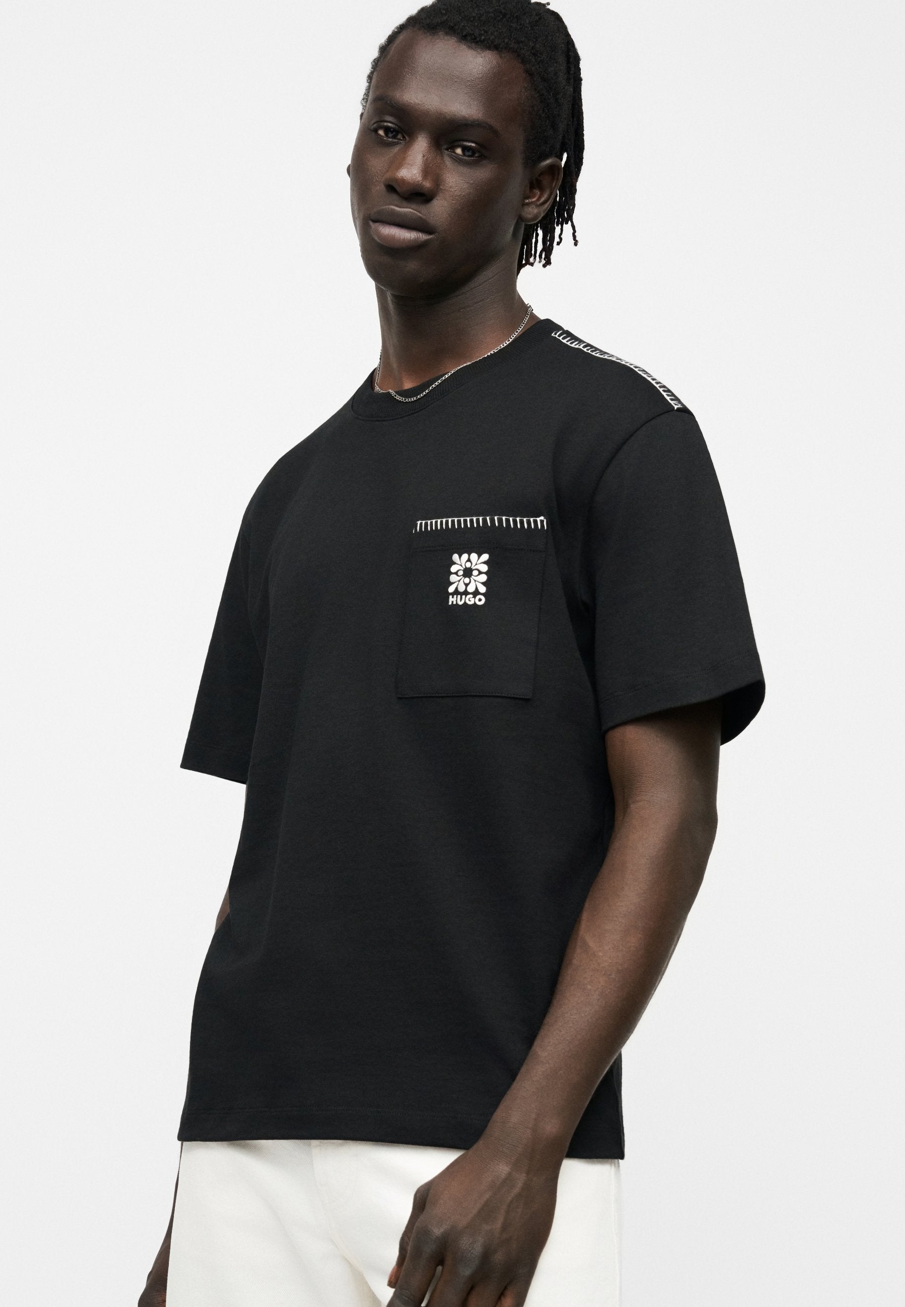 DARRO - Print T-shirt - black