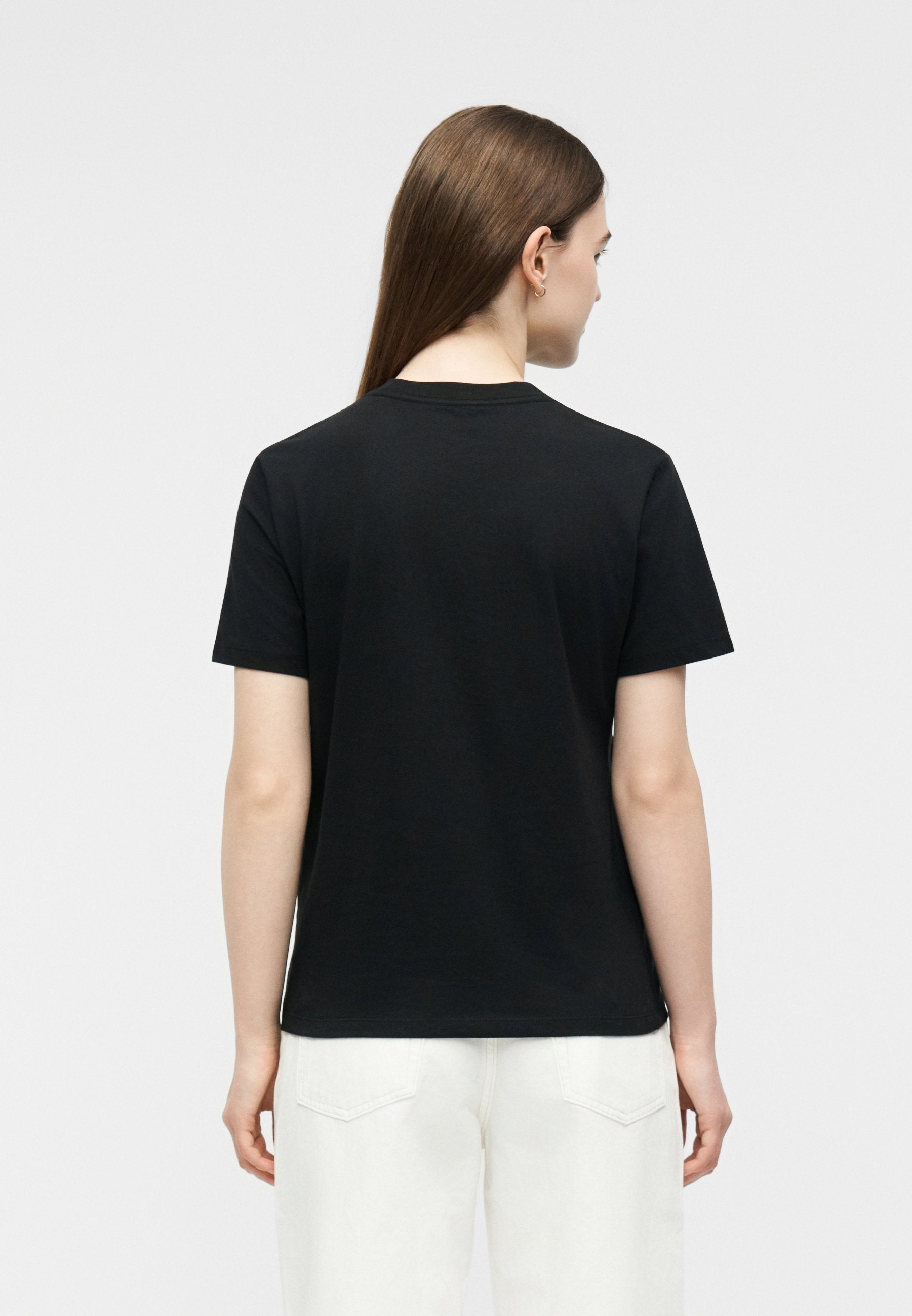 SS CLASSIC FOIL MONOLOGO TEE - Print T-shirt - black