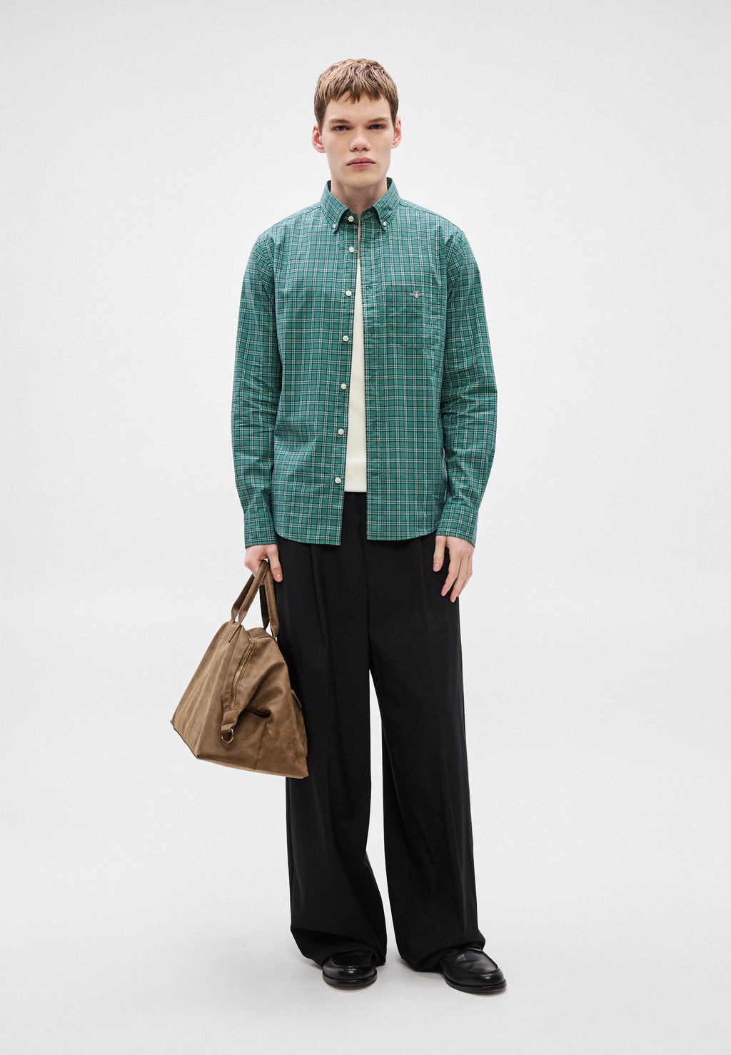 CHECK SHIRT - Shirt - green
