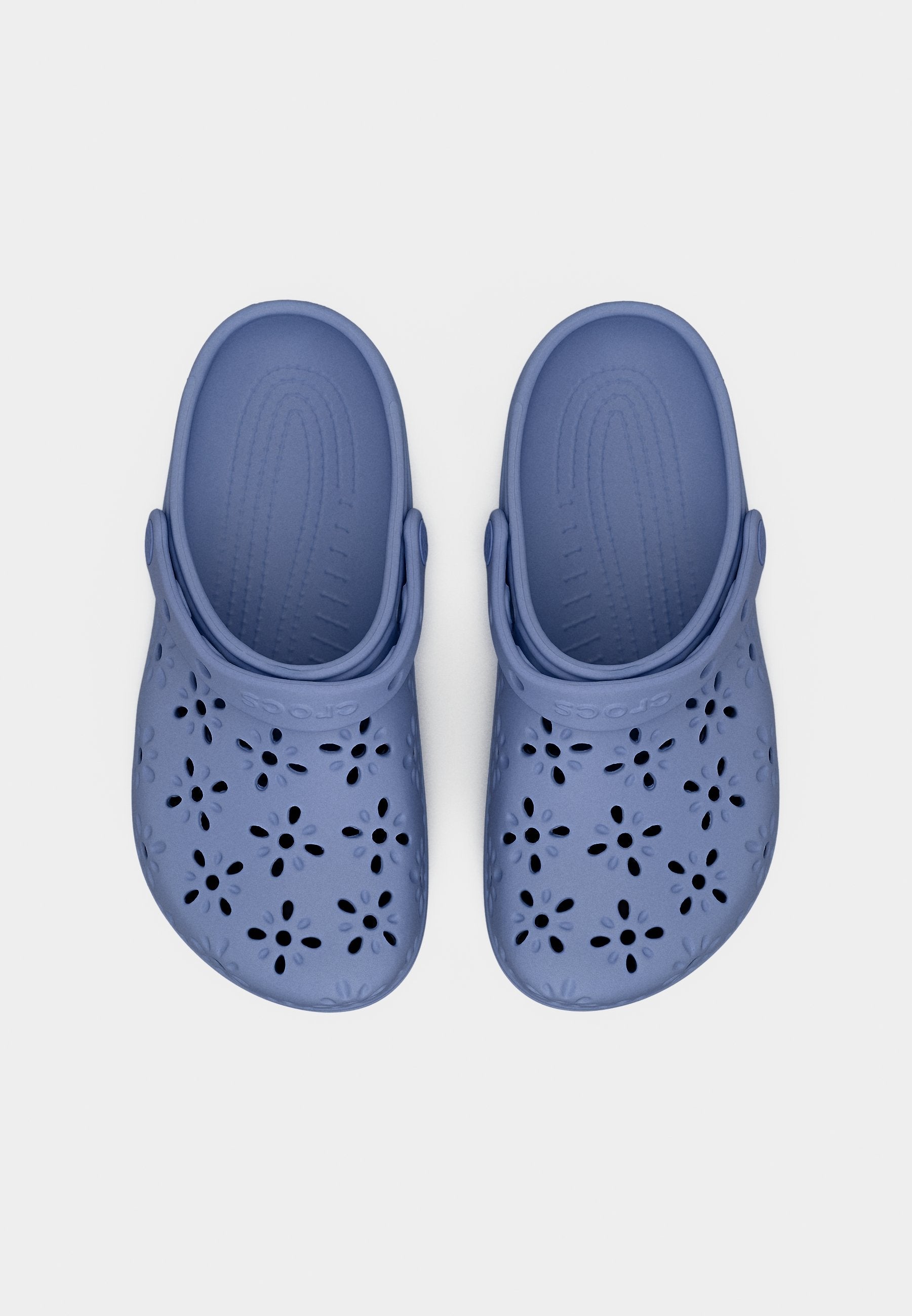 CLASSIQUE FLEURI AJOURÉ - Mules - brume bleue