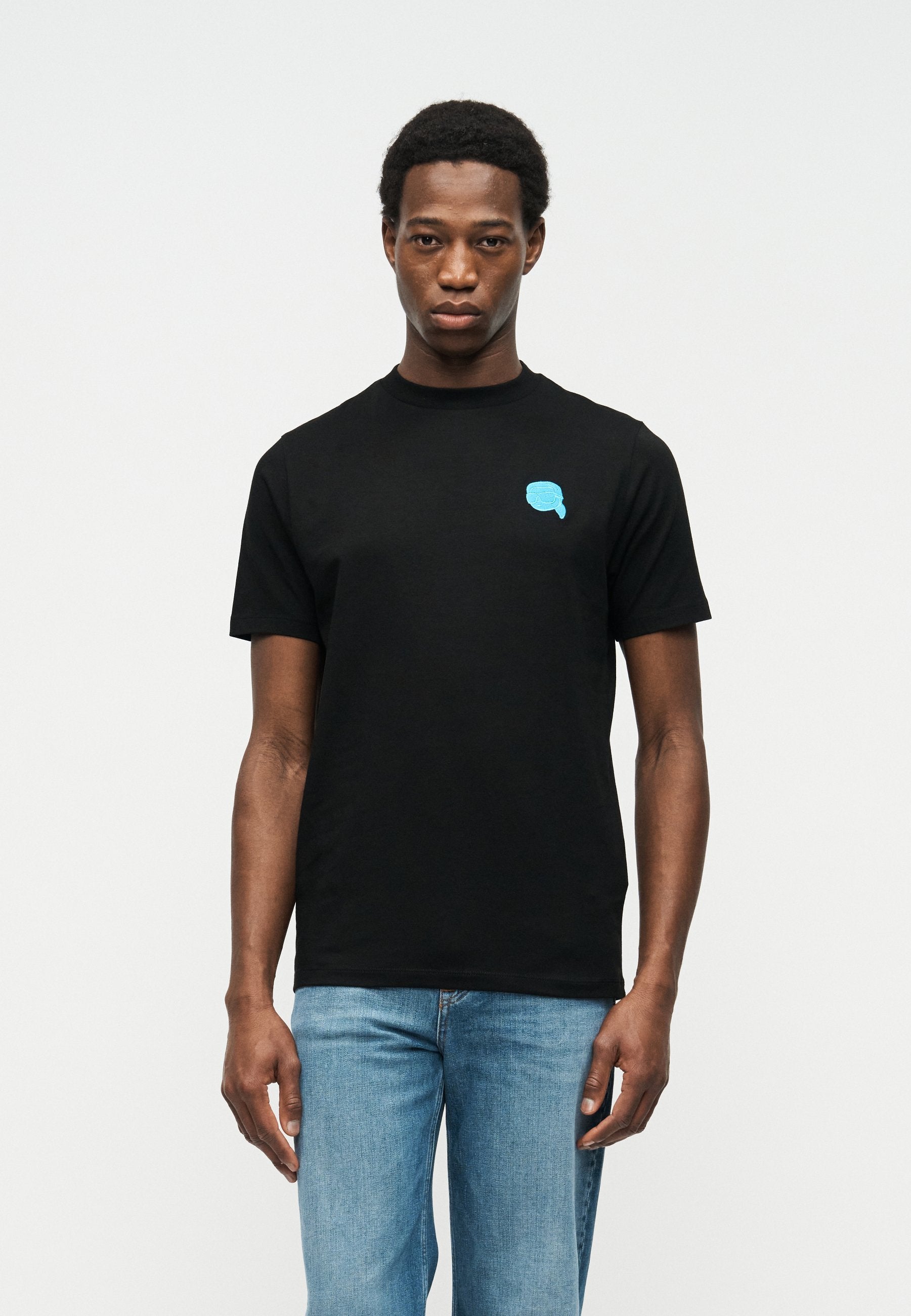 CREW NECK - Basic T-shirt - black