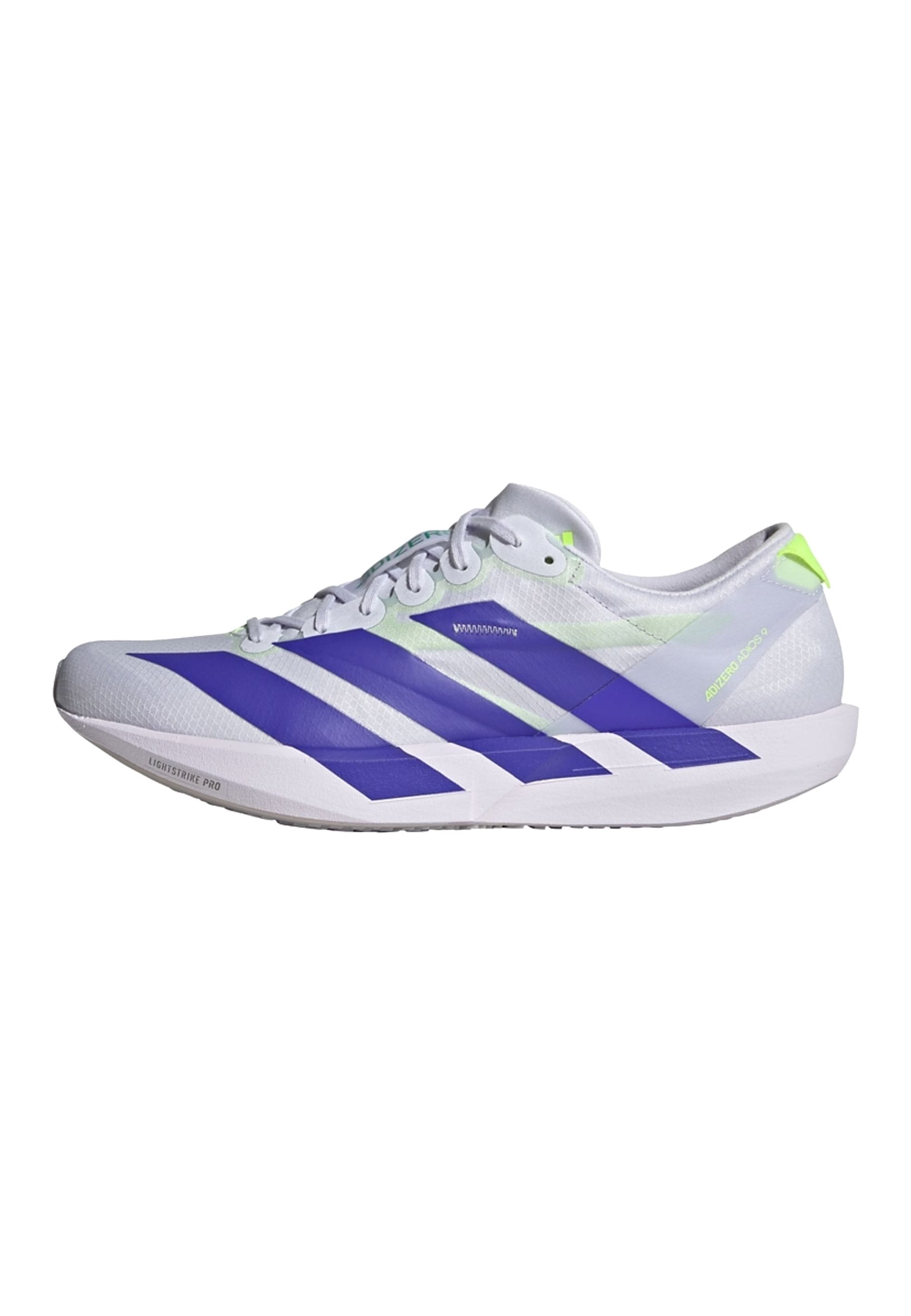 ADIZERO ADIOS 9 - Road running shoes - frozen purple   solar purple   signal green