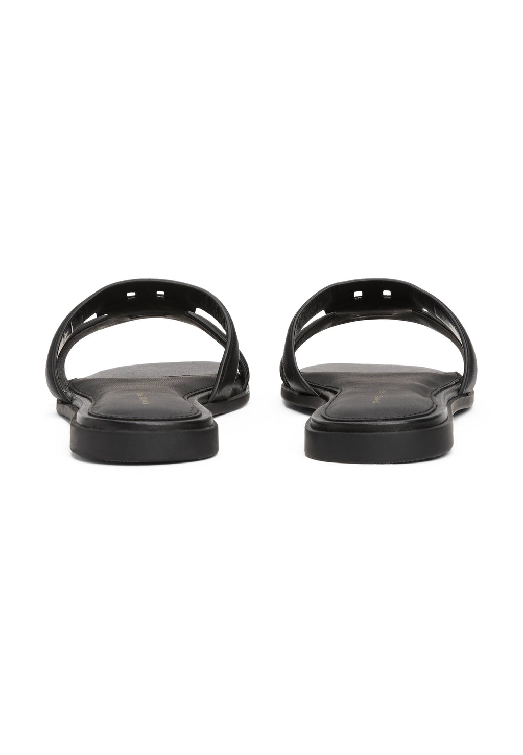 LOGO STRAP  - Mules - black