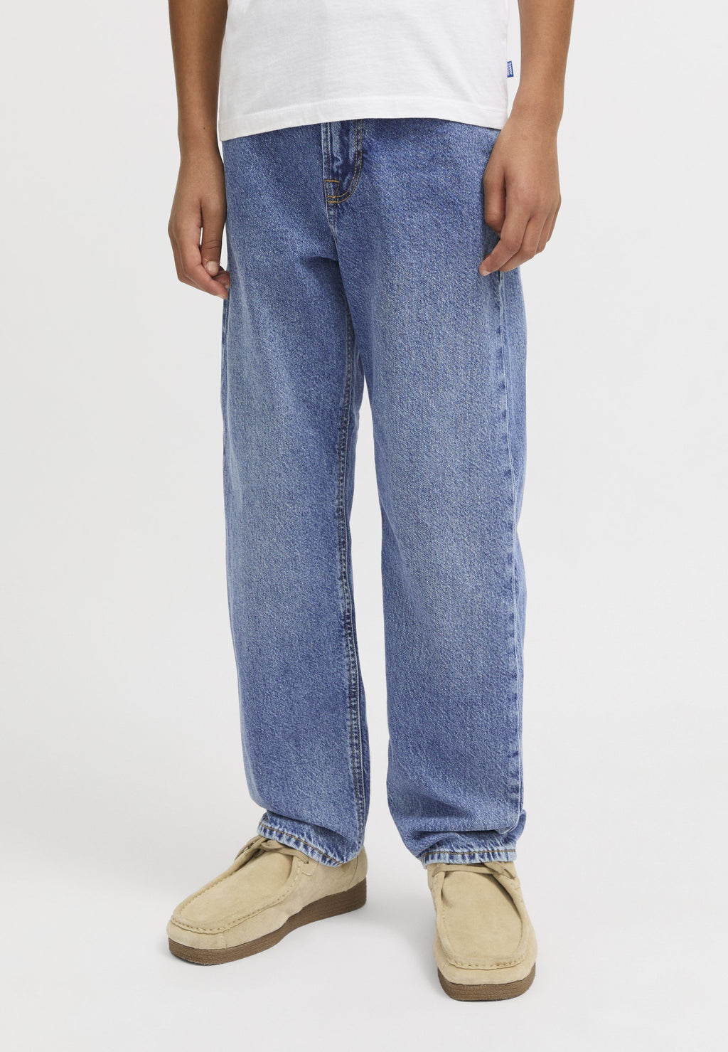 JJICHRIS - Straight leg jeans - blue denim