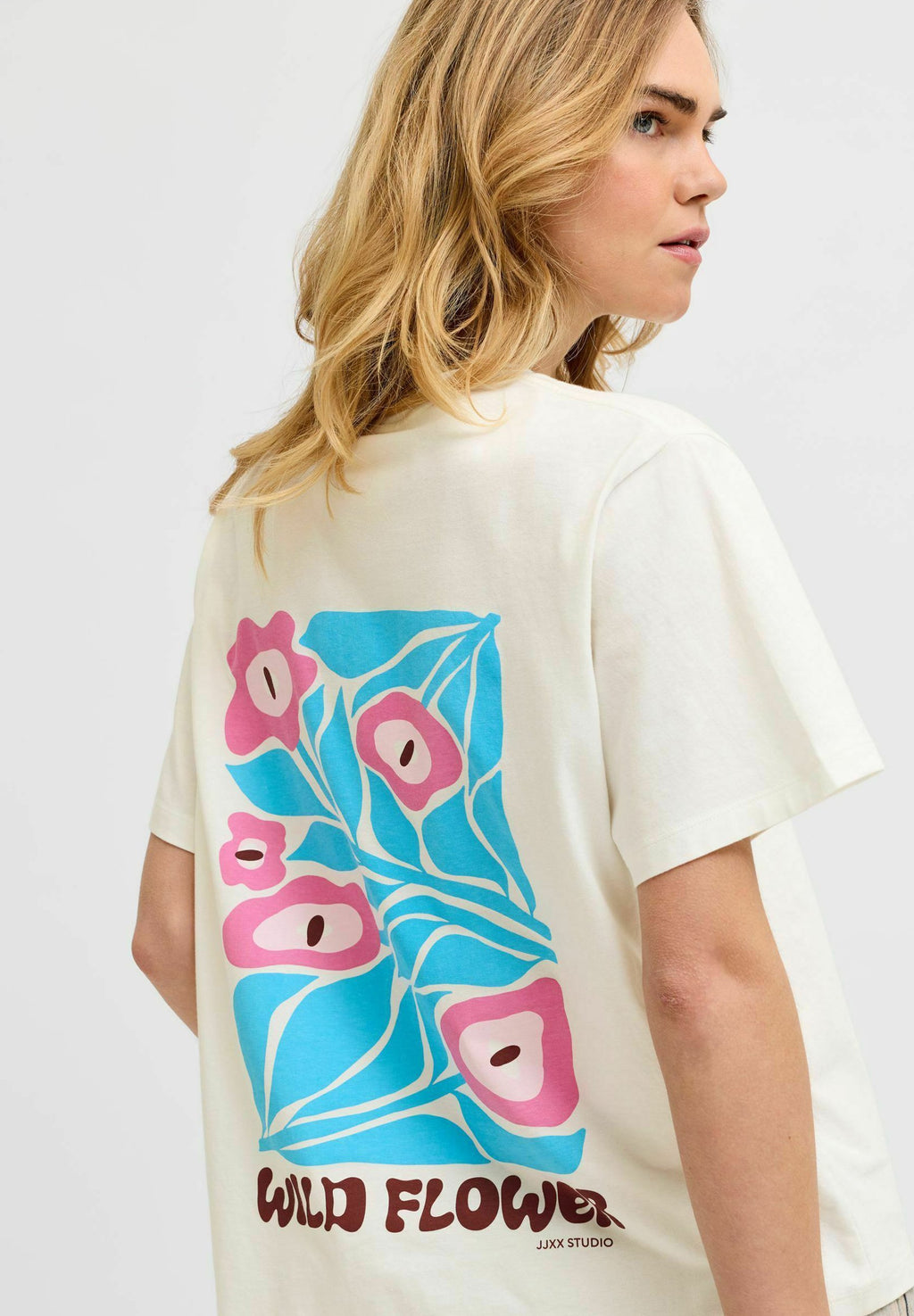 JXBLOMMA - Print T-shirt - blanc de blanc