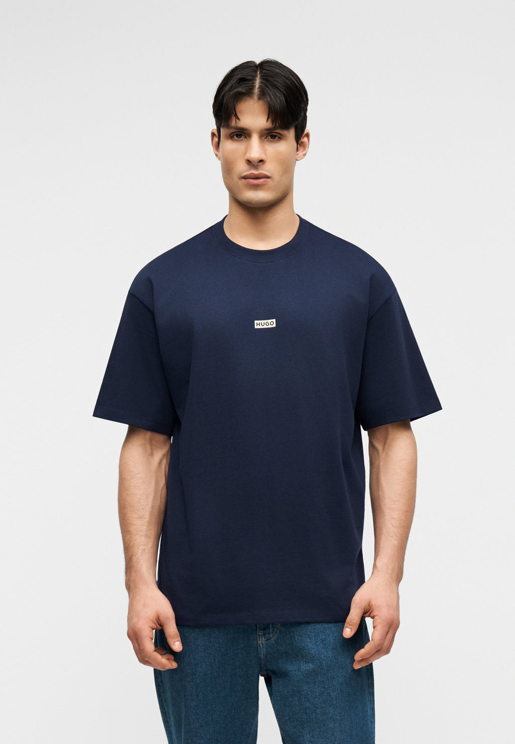 NALONO - Print T-shirt - dark blue