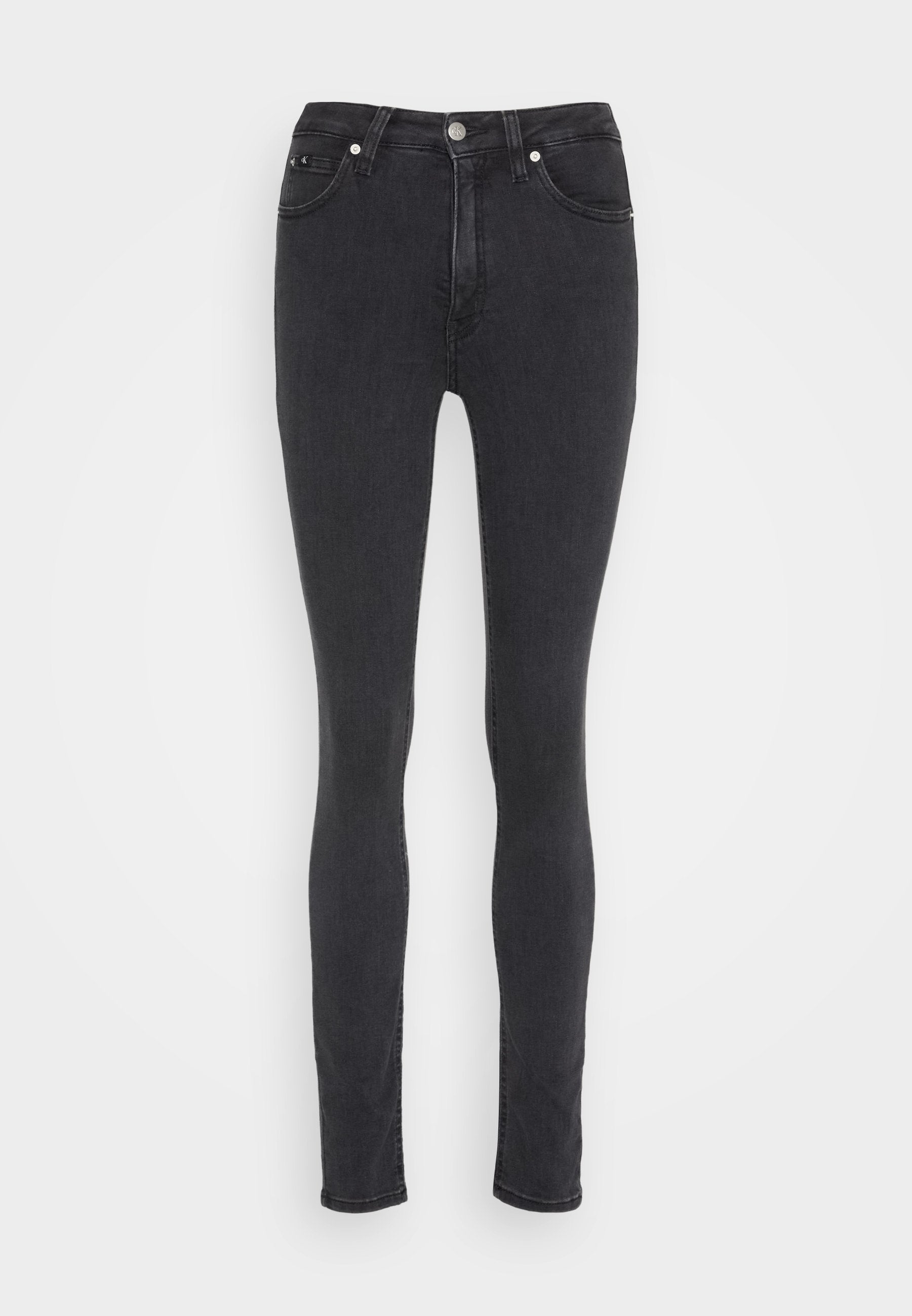 YÜKSEK BEL SÜPER DAR PAÇA - Skinny Fit Jean - denim siyah