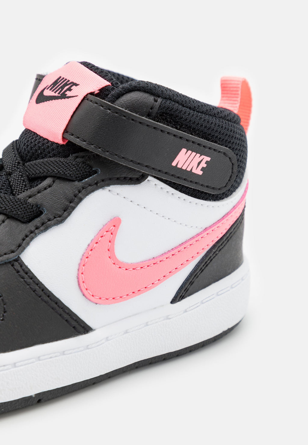 COURT BOROUGH UNISEX - Yüksek bilekli spor ayakkabı - siyah/sunset pulse/beyaz
