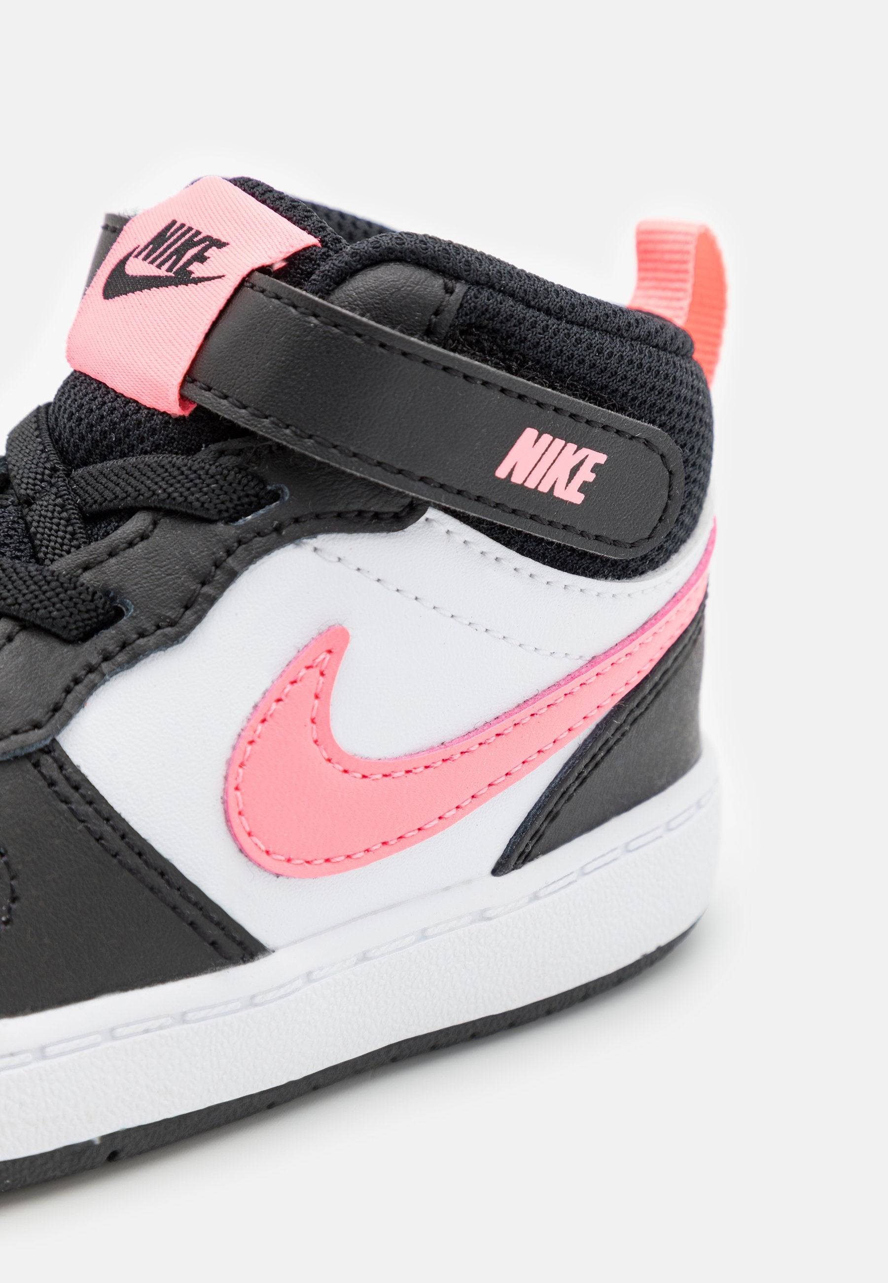 COURT BOROUGH UNISEX - Yüksek bilekli spor ayakkabı - siyah/sunset pulse/beyaz