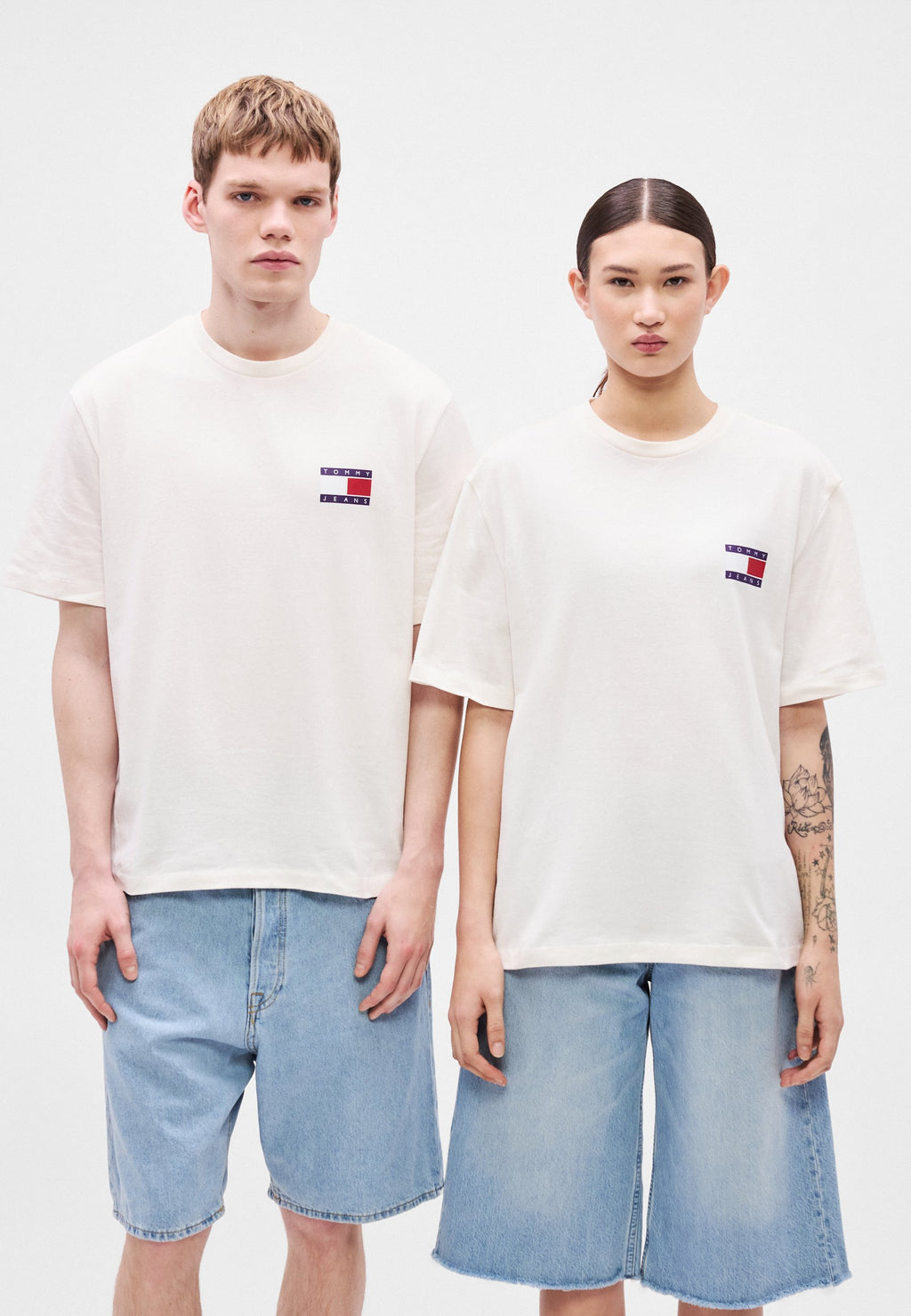 90S MULTI BACK LOGO T-SHIRT - Print T-shirt - ancient white