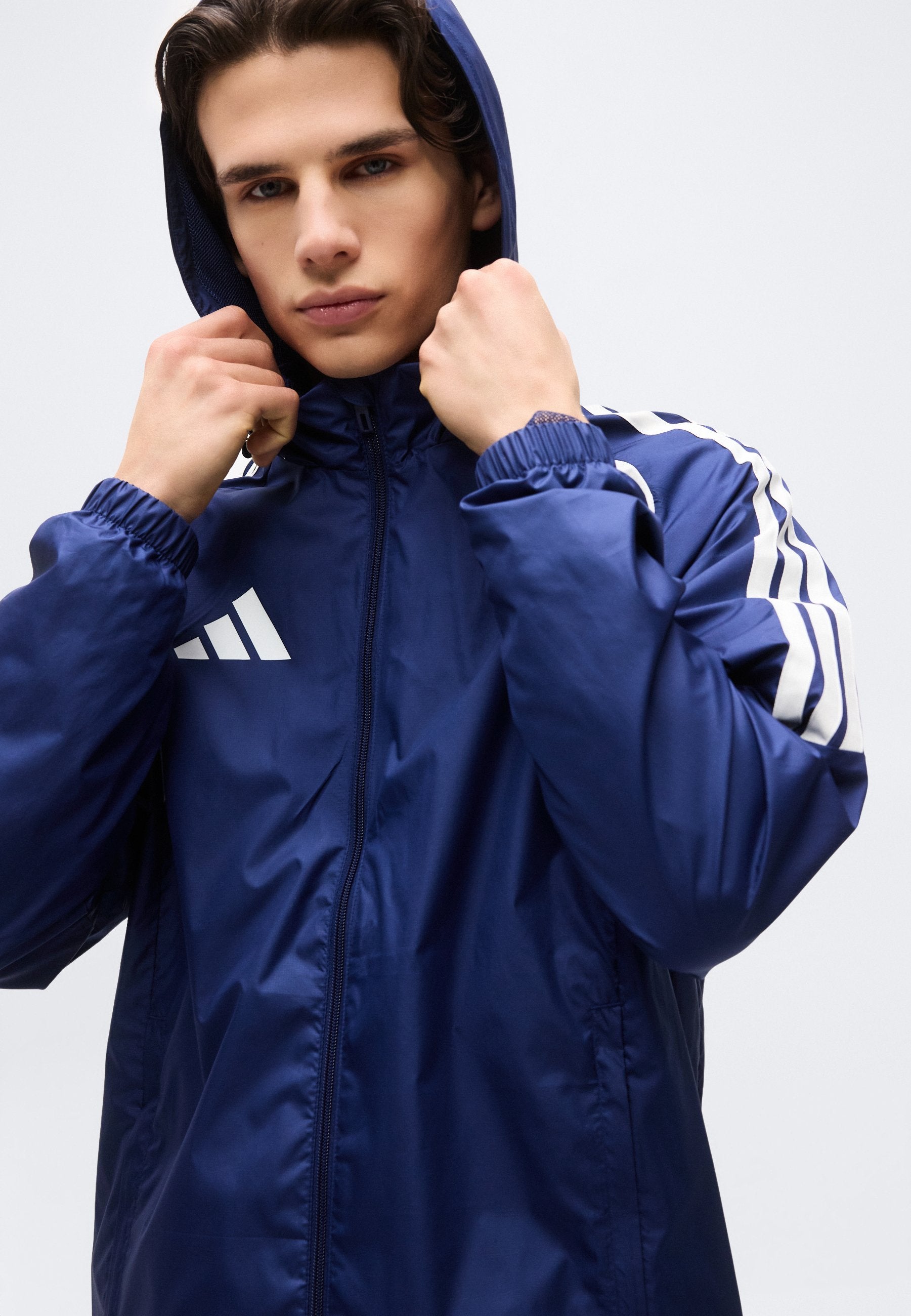 LIGUE TIRO26 - Coupe-vent - bleu marine 2/blanc